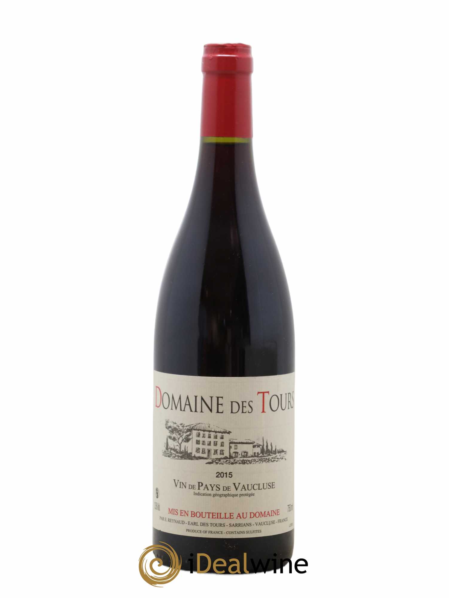 Vaucluse (Vin de Pays de Vaucluse) Domaine des Tours Emmanuel Reynaud 2015 - Lot de 1 bouteille - 0
