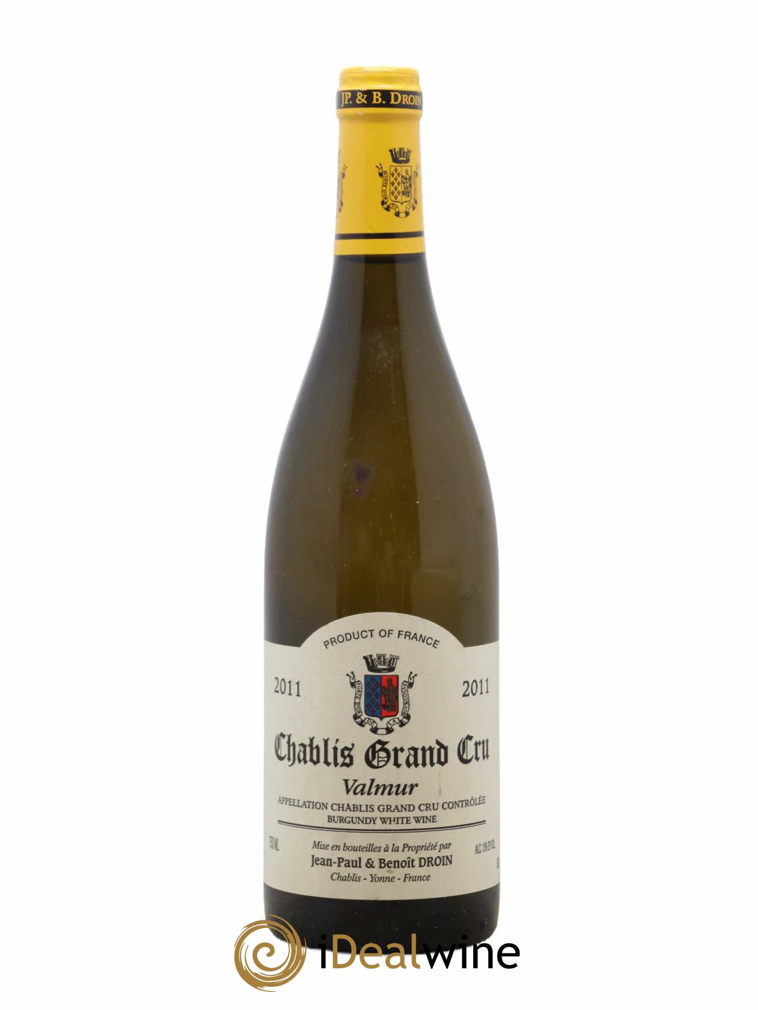 Chablis Grand Cru Valmur Jean-Paul & Benoît Droin (Domaine) 2011 - Lot de 1 bouteille - 0
