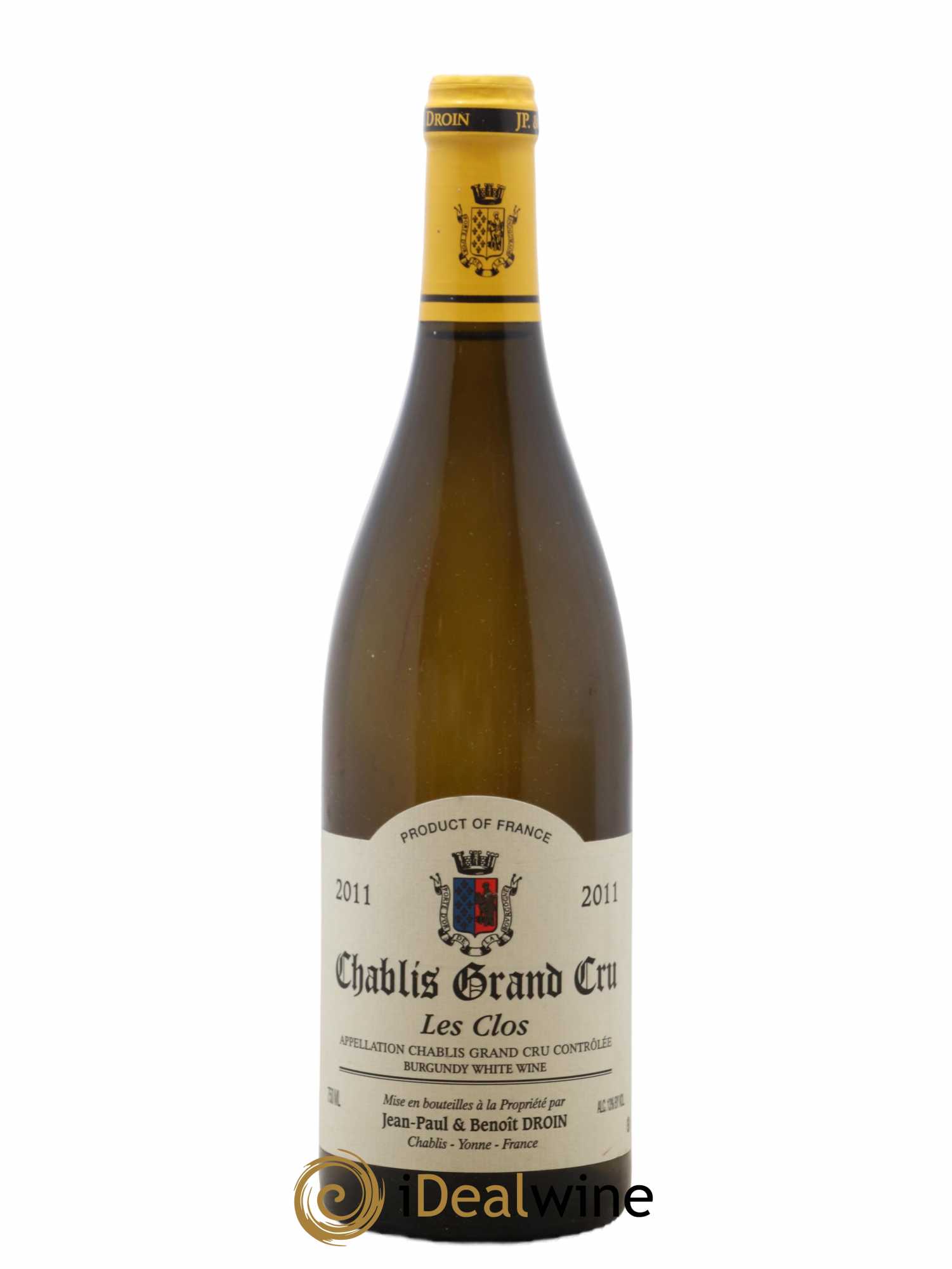 Chablis Grand Cru Les Clos Jean-Paul & Benoît Droin (Domaine) 2011 - Lot de 1 bouteille - 0