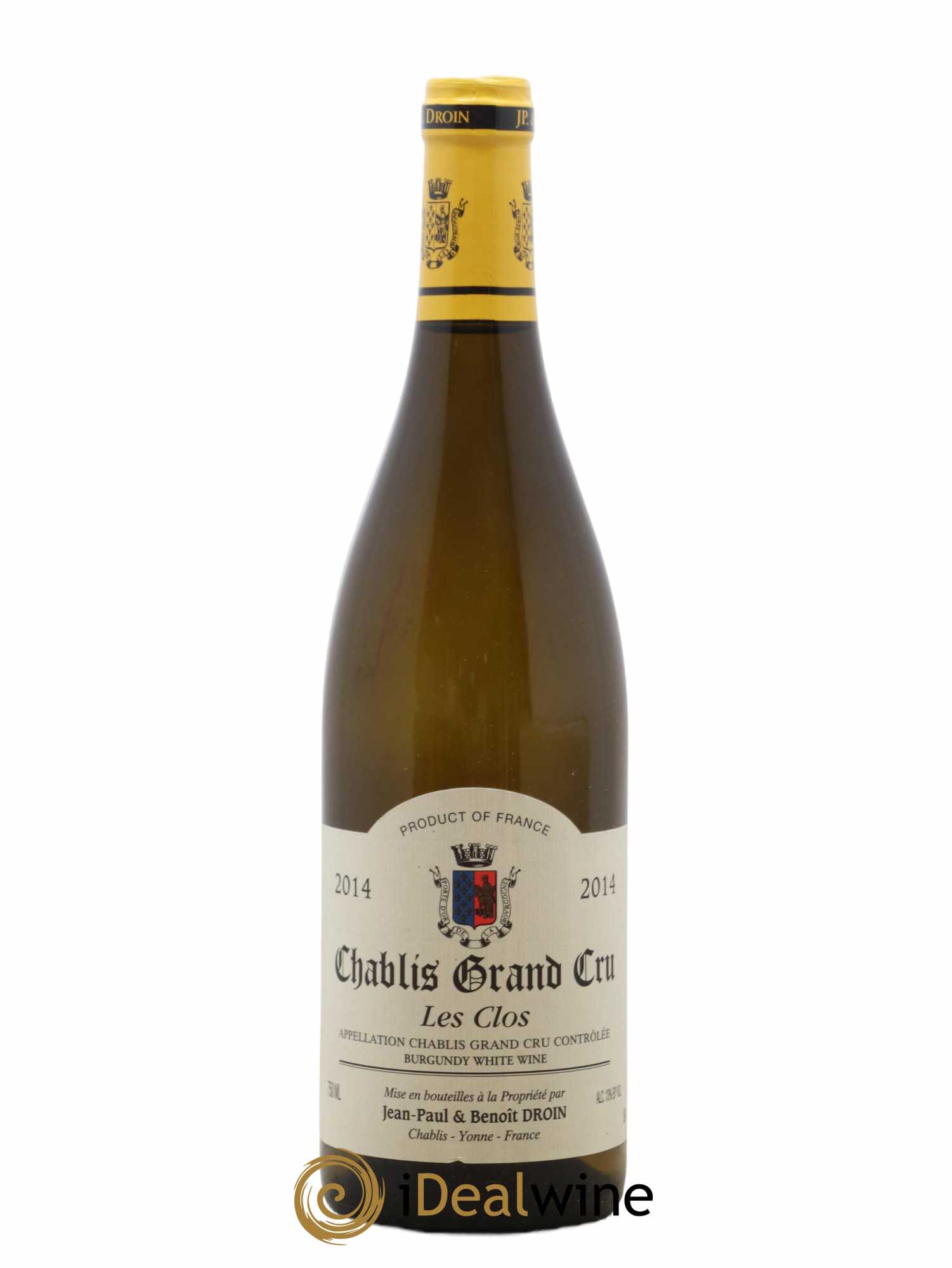 Chablis Grand Cru Les Clos Jean-Paul & Benoît Droin (Domaine) 2014 - Lot de 1 bouteille - 0