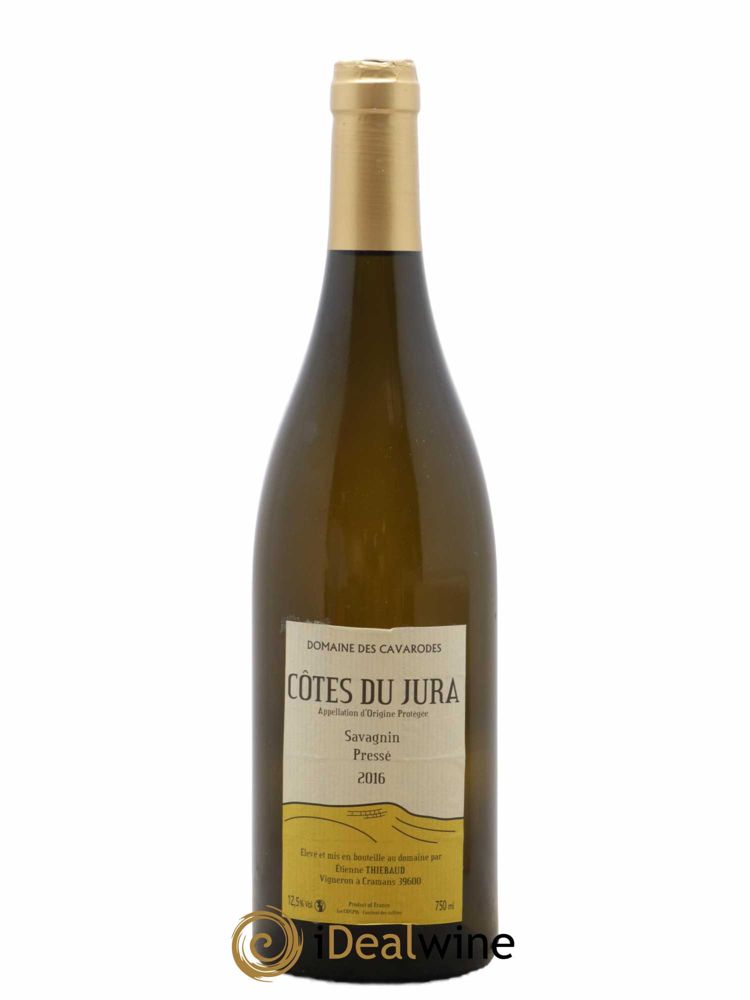 Côtes du Jura Savagnin pressé Cavarodes (Domaine des) - Etienne Thiébaud 2016 - Lot de 1 bouteille - 0