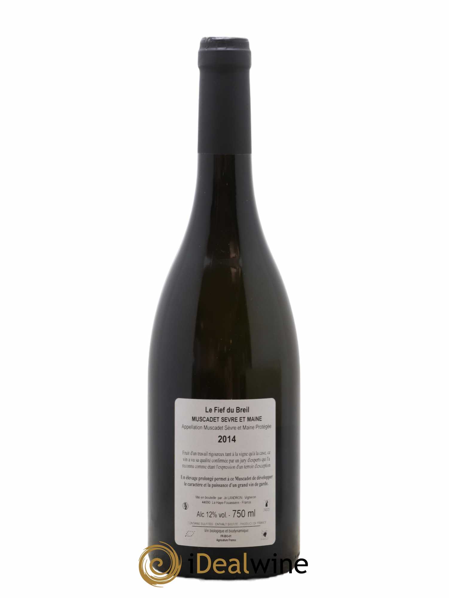Muscadet-Sèvre-et-Maine Le Fief du Breil Jo Landron 2014 - Lot de 1 bouteille - 1