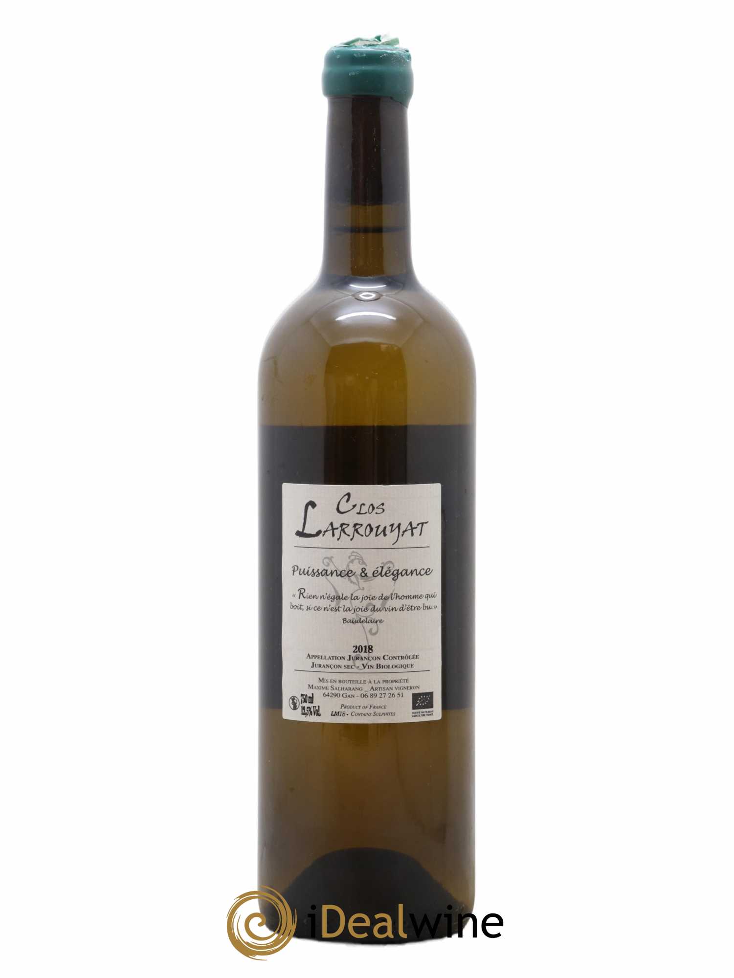 Jurançon Météore Clos Larrouyat 2018 - Lot de 1 bouteille - 1