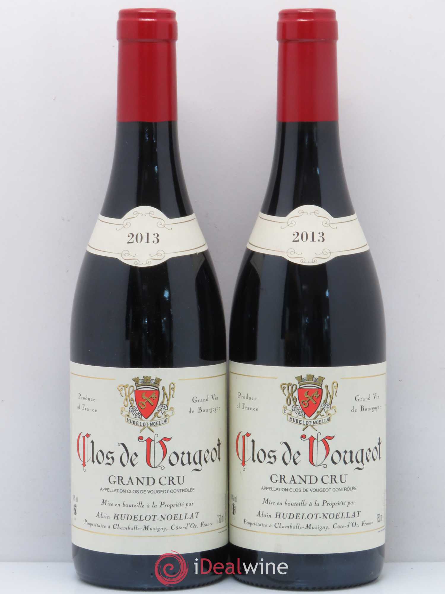 Clos de Vougeot Grand Cru Hudelot-Noëllat 2013 - Lot de 2 bouteilles - 0