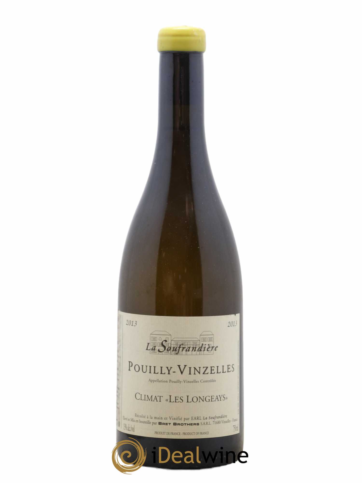 Pouilly-Vinzelles Les Longeays La Soufrandière - Bret Brothers 2013 - Lot de 1 bouteille - 0