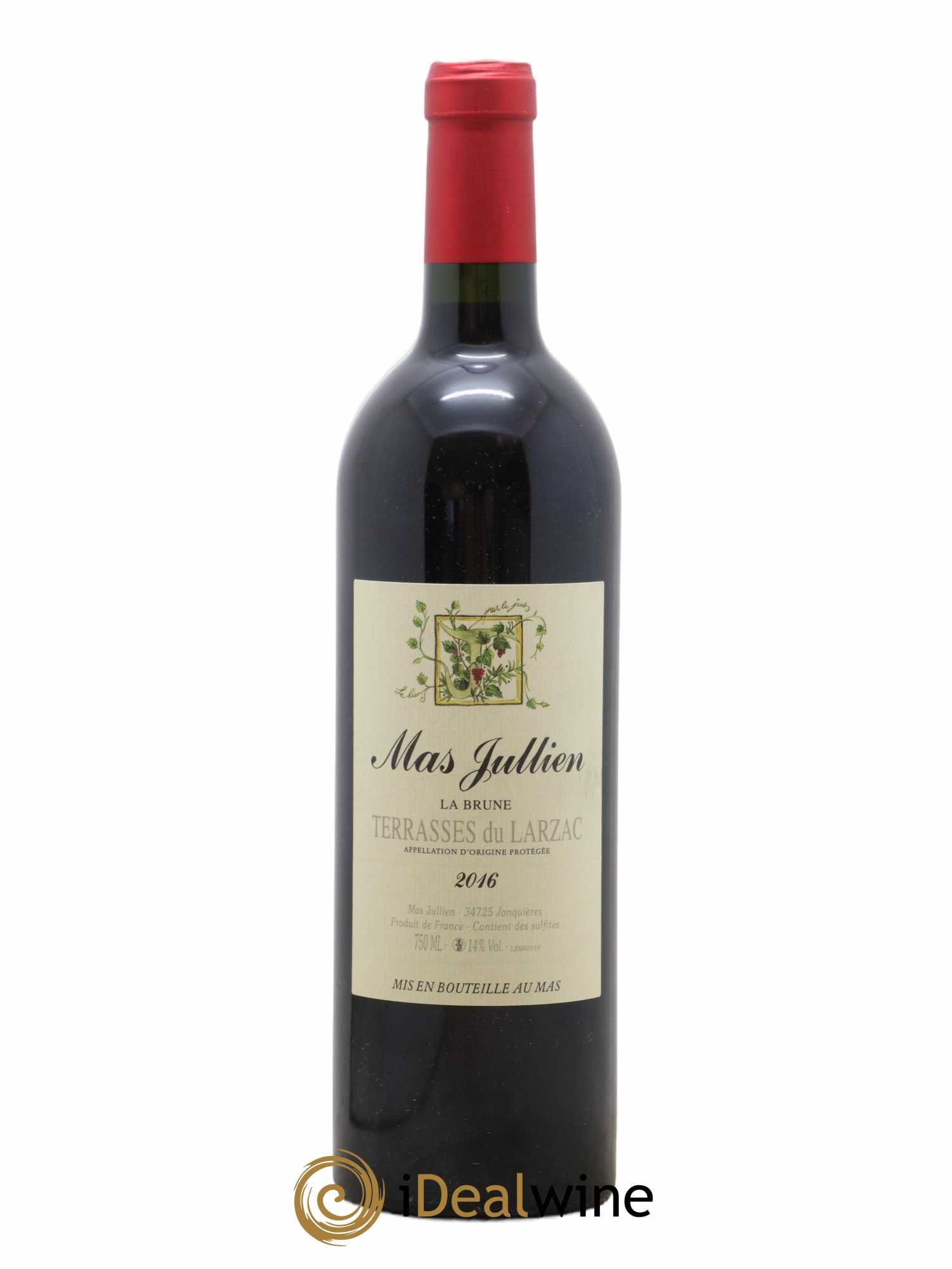 Terrasses du Larzac Mas Jullien La Brune Olivier Jullien 2016 - Lot de 1 bouteille - 0
