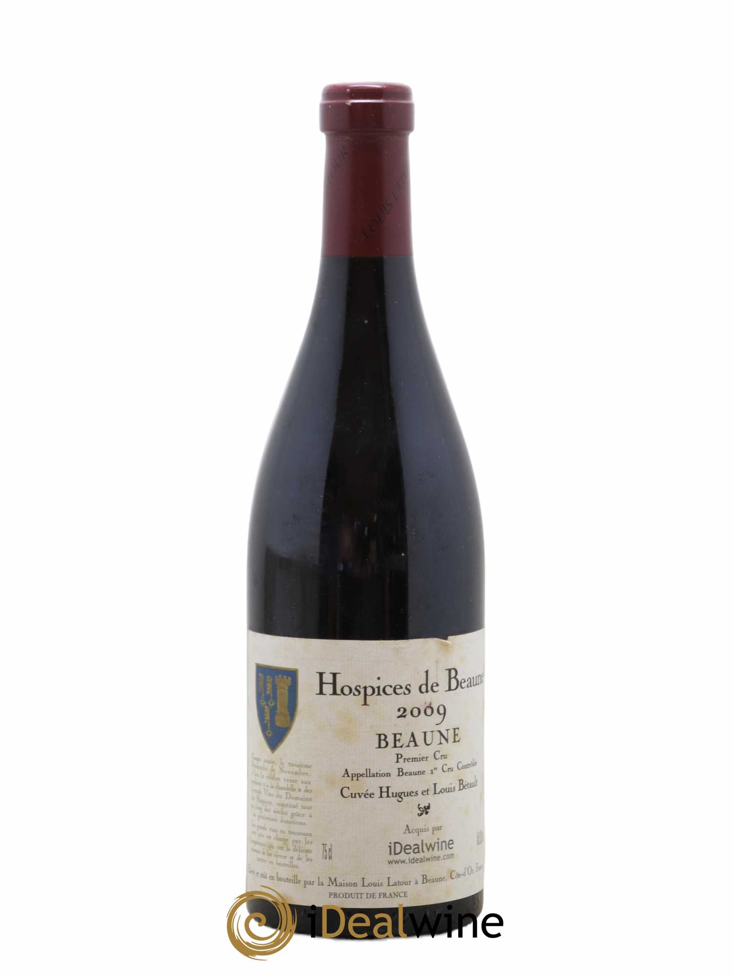 Beaune 1er Cru Hospices de Beaune cuvée Hugues et Louis Bétault Louis Latour 2009 - Lot de 1 bouteille - 0