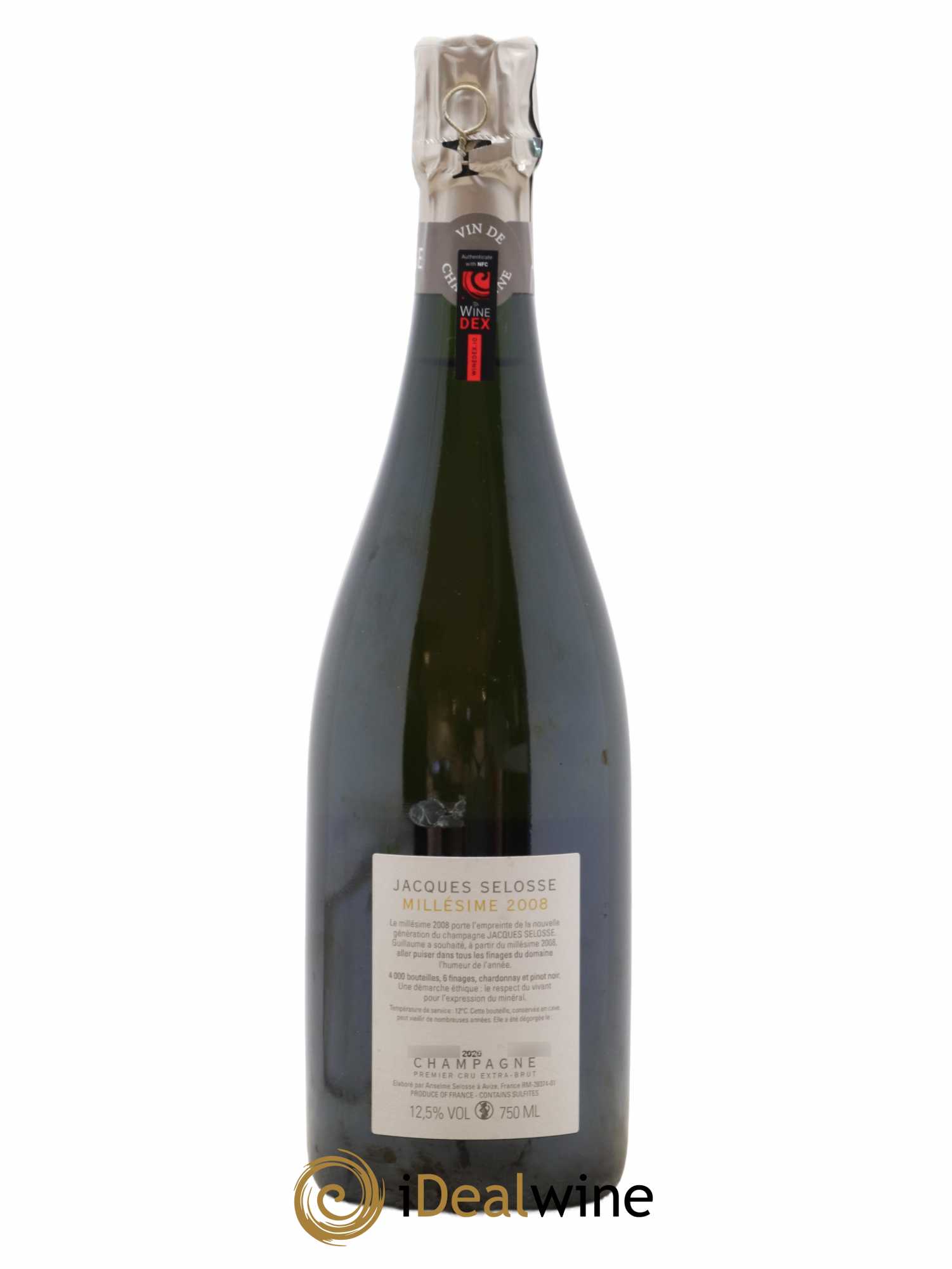 1er Cru Millésimé Extra-Brut Jacques Selosse 2008 - Lot de 1 bouteille - 1