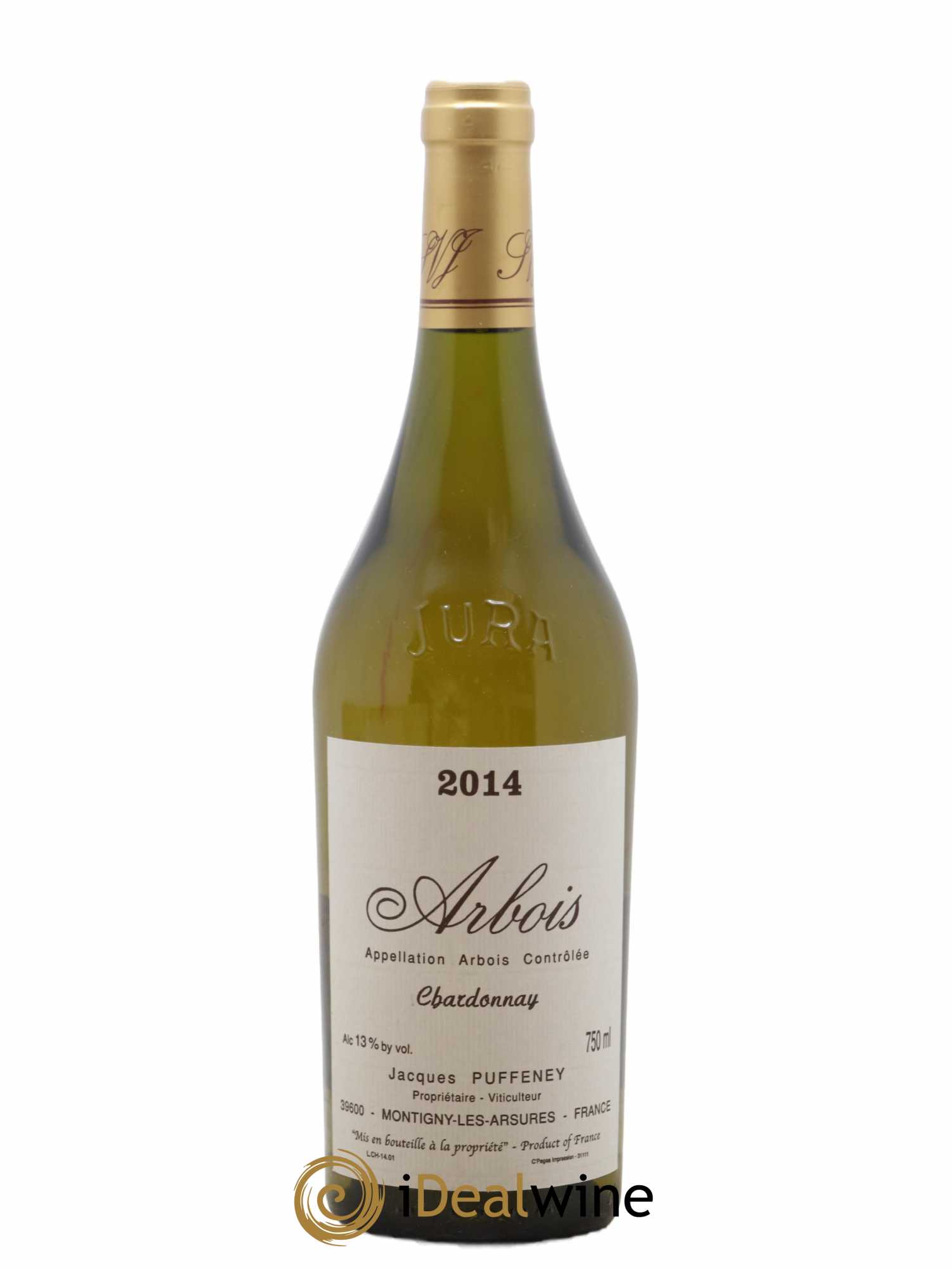 Arbois Chardonnay Jacques Puffeney 2014 - Lot de 1 bouteille - 0