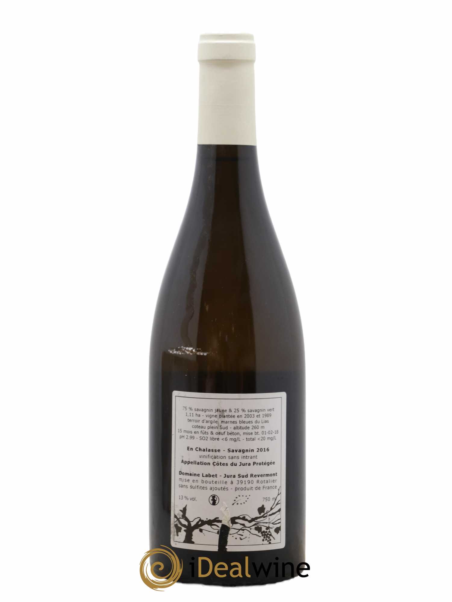 Côtes du Jura Fleur de Savagnin En Chalasse Romain - Julien  - Charline Labet 2016 - Lot de 1 bouteille - 1