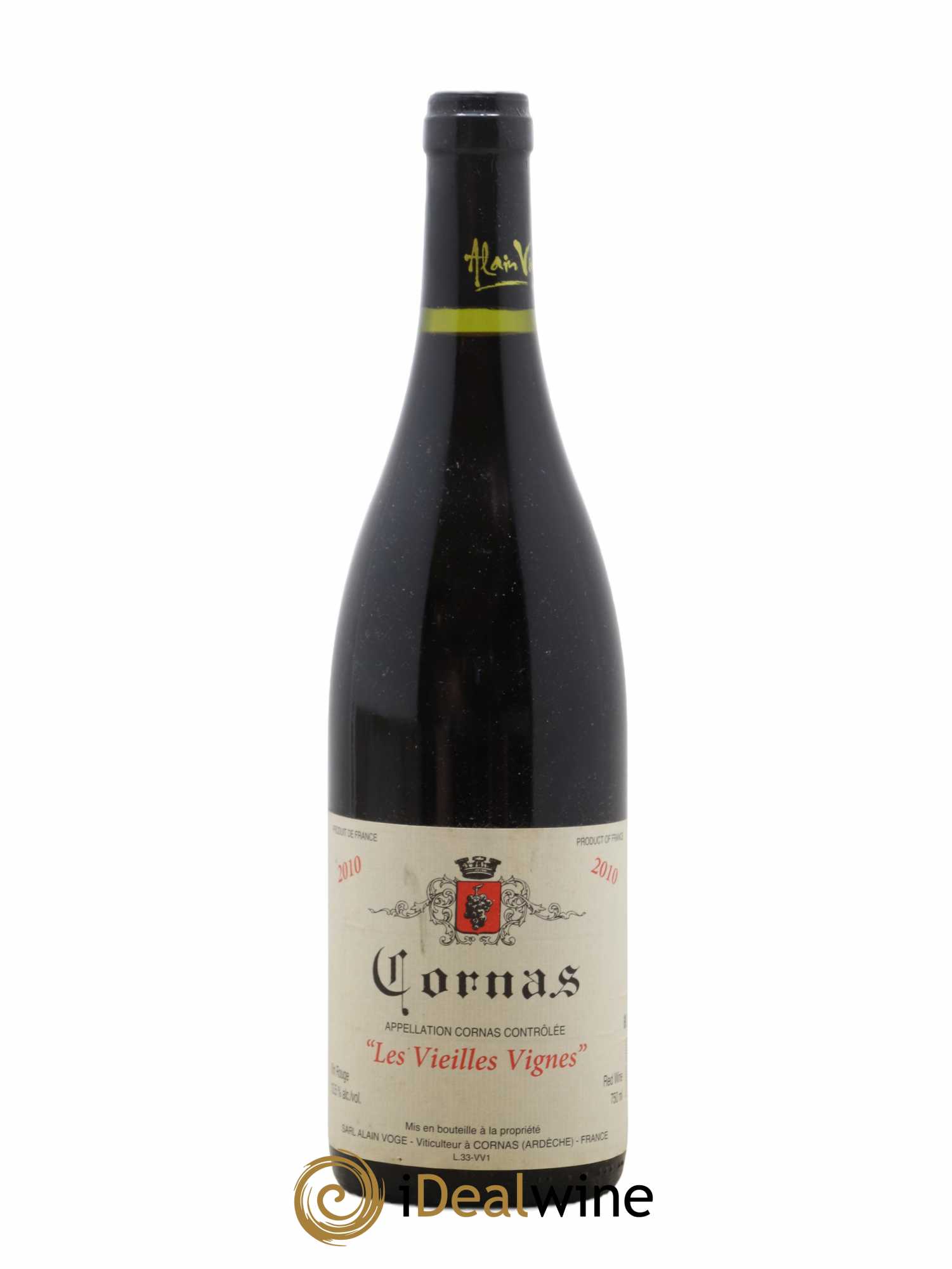 Cornas Les Vieilles Vignes Alain Voge (Domaine) 2010 - Lot de 1 bouteille - 0