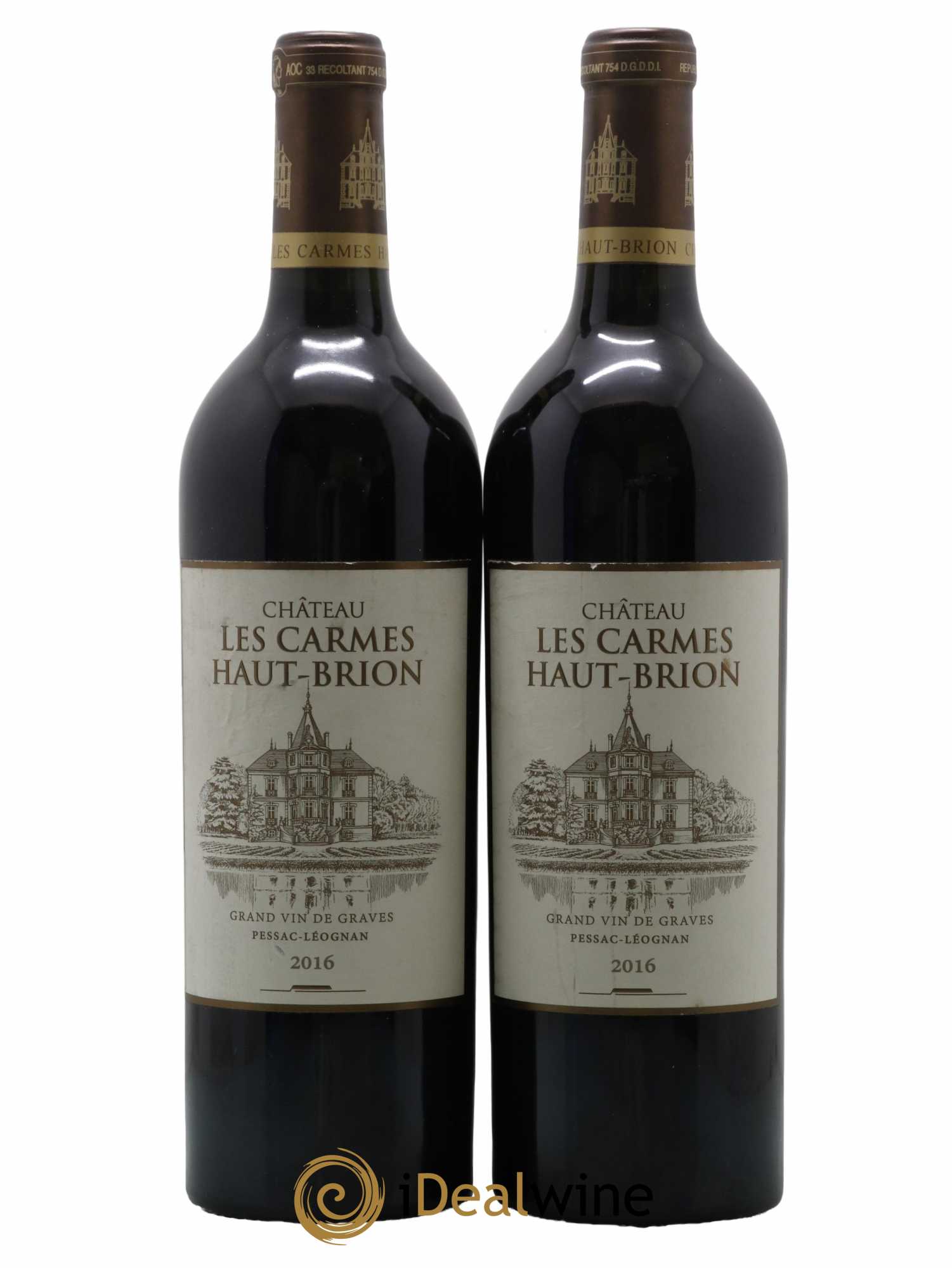 Château Les Carmes Haut-Brion 2016 - Lot de 2 bouteilles - 0