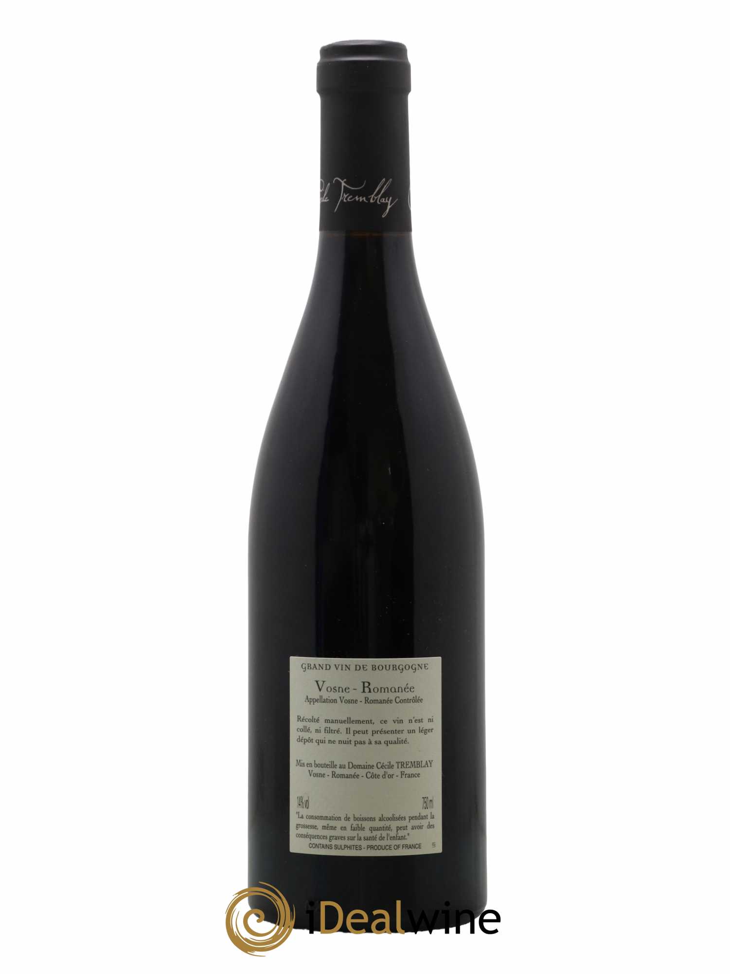 Vosne-Romanée Vieilles Vignes Cécile Tremblay 2020 - Lot de 1 bouteille - 1
