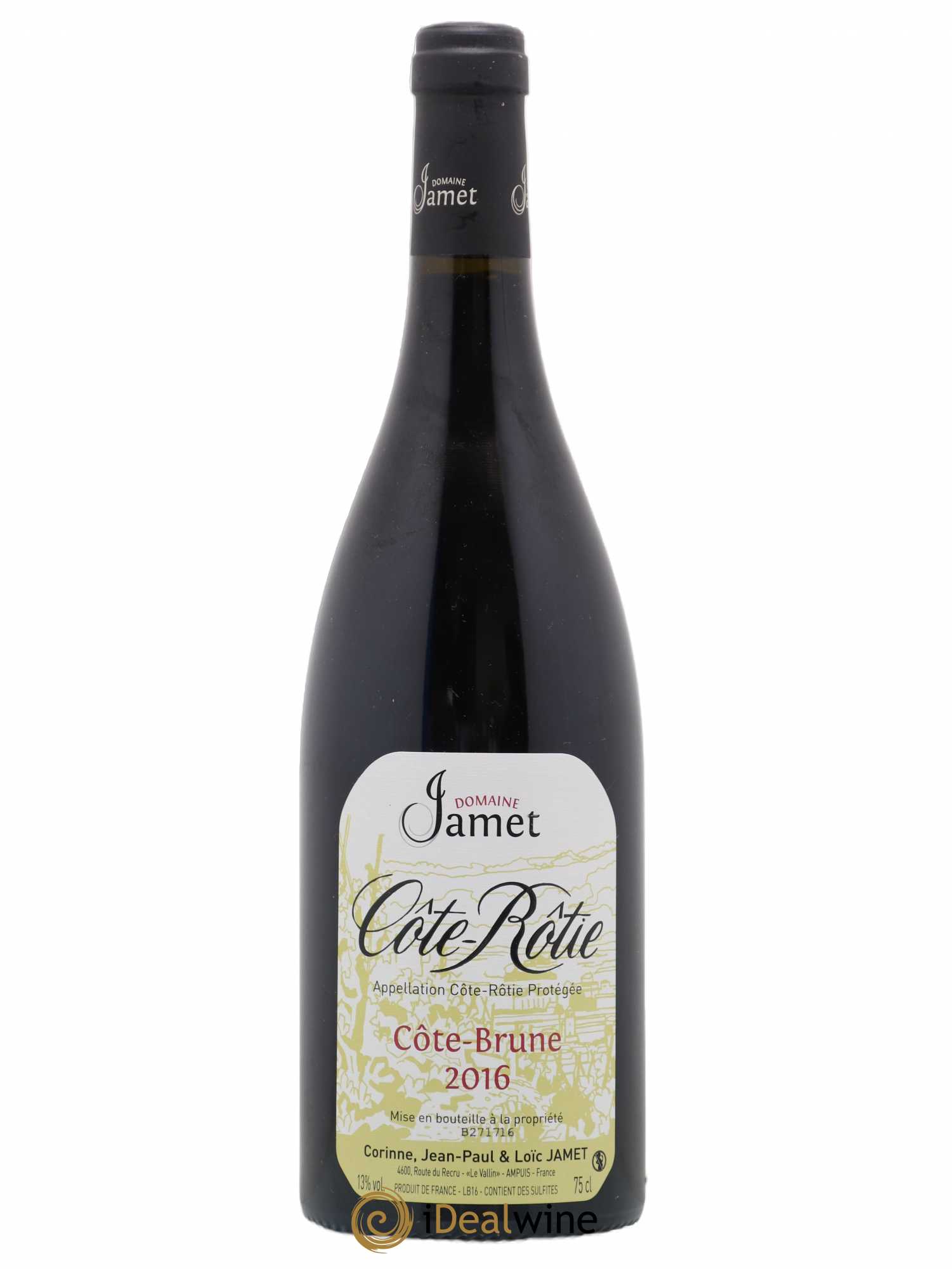 Côte-Rôtie Côte Brune Jamet (Domaine) 2016 - Lot de 1 bouteille - 0