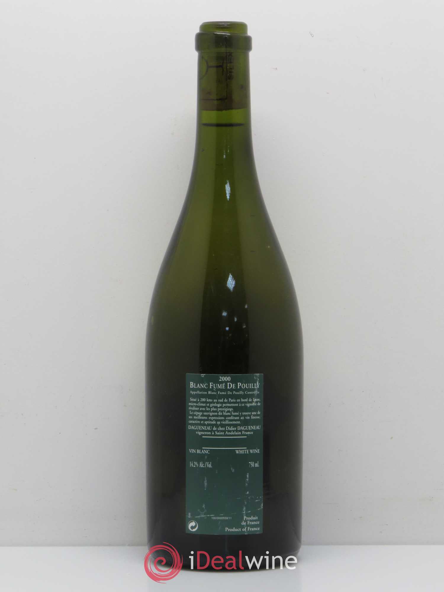 Vin de France (anciennement Pouilly-Fumé) Silex Dagueneau (Domaine Didier - Louis-Benjamin) (sans prix de réserve) 2000 - Lot de 1 bouteille - 1