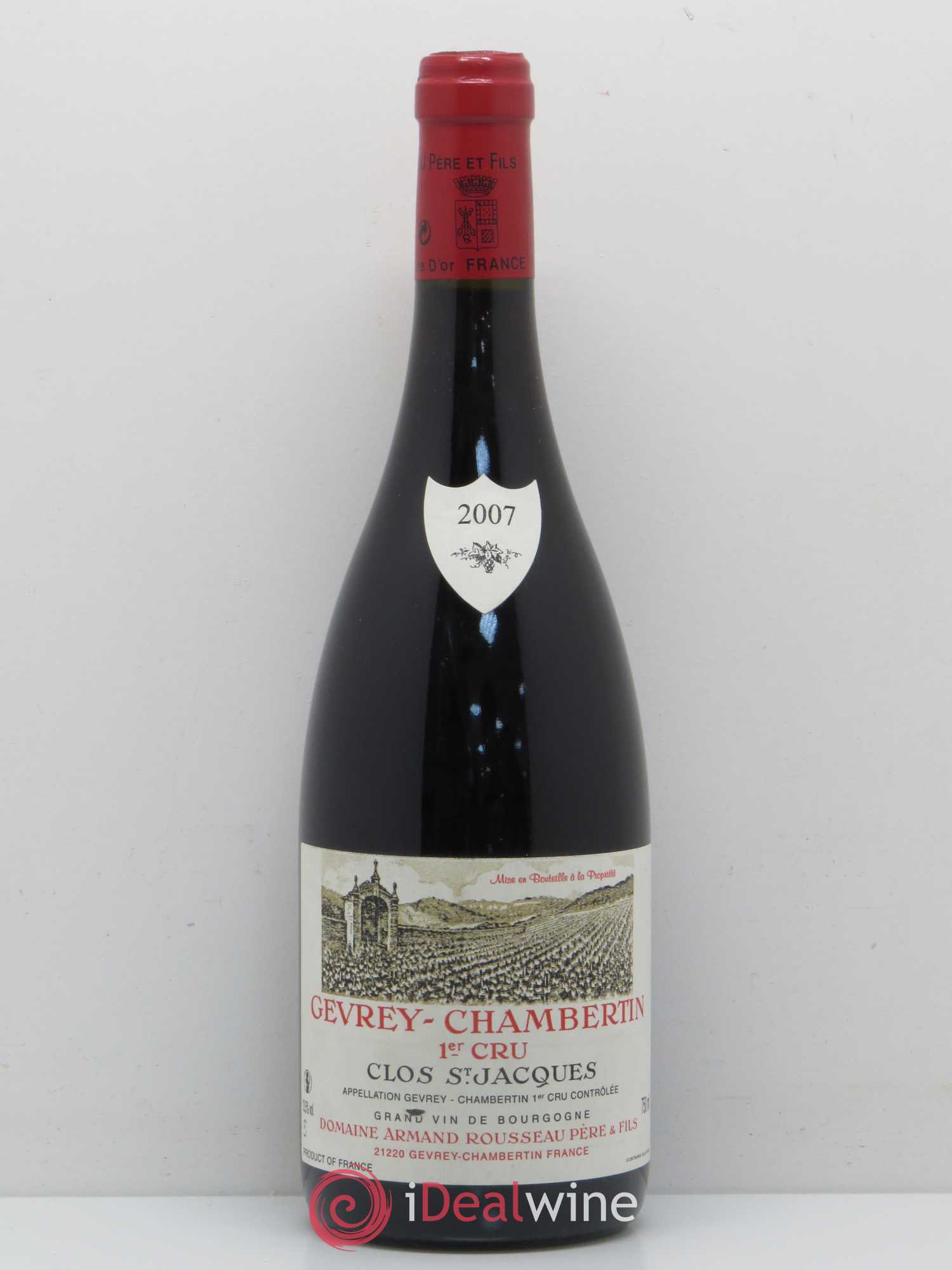 Gevrey-Chambertin 1er Cru Clos Saint-Jacques Armand Rousseau (Domaine) 2007 - Lot de 1 bouteille - 0