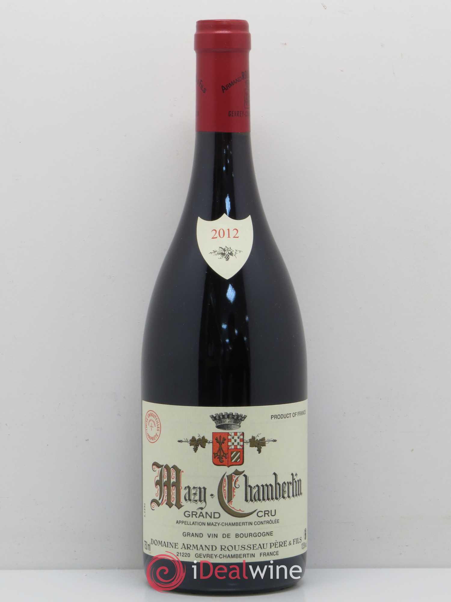 Mazis-Chambertin Grand Cru Armand Rousseau (Domaine) 2012 - Lot de 1 bouteille - 0