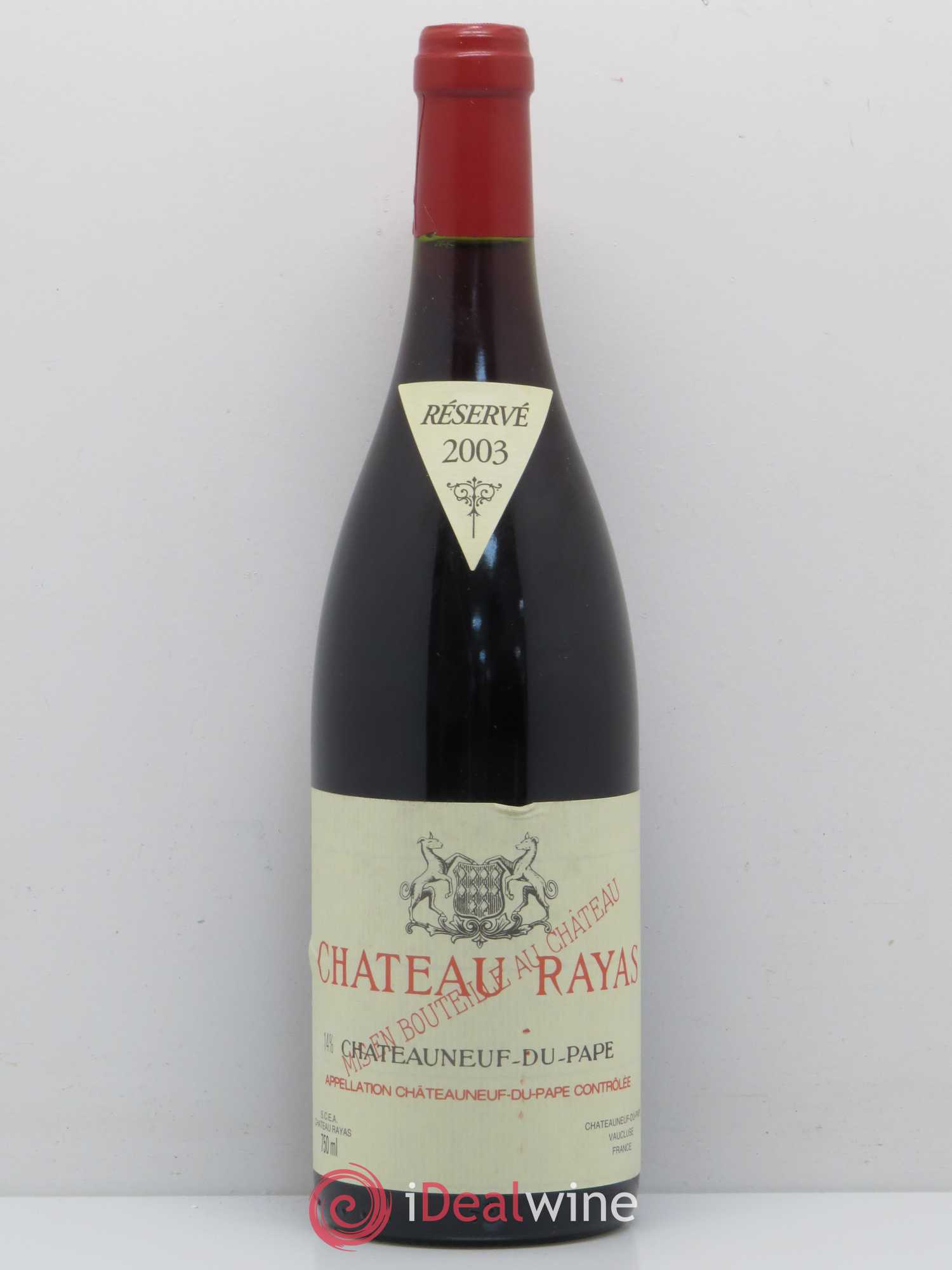 Châteauneuf-du-Pape Château Rayas Emmanuel Reynaud 2003 - Lot de 1 bouteille - 0