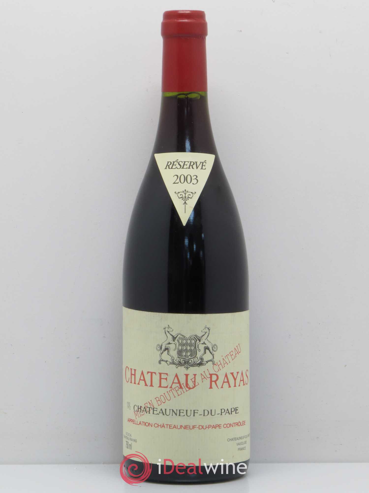 Châteauneuf-du-Pape Château Rayas Emmanuel Reynaud 2003 - Lot de 1 bouteille - 0