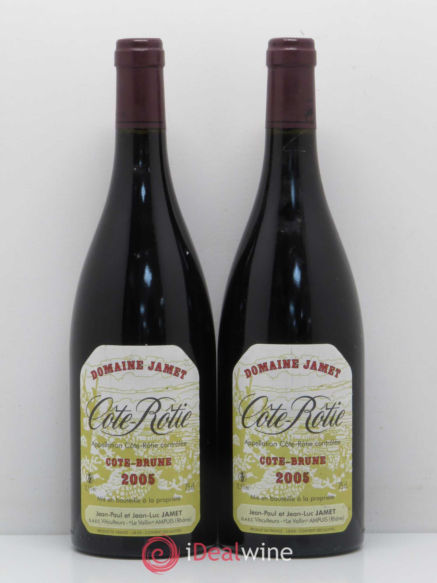 Côte-Rôtie Côte Brune Jamet (Domaine) 2005 - Lot de 2 bouteilles - 0