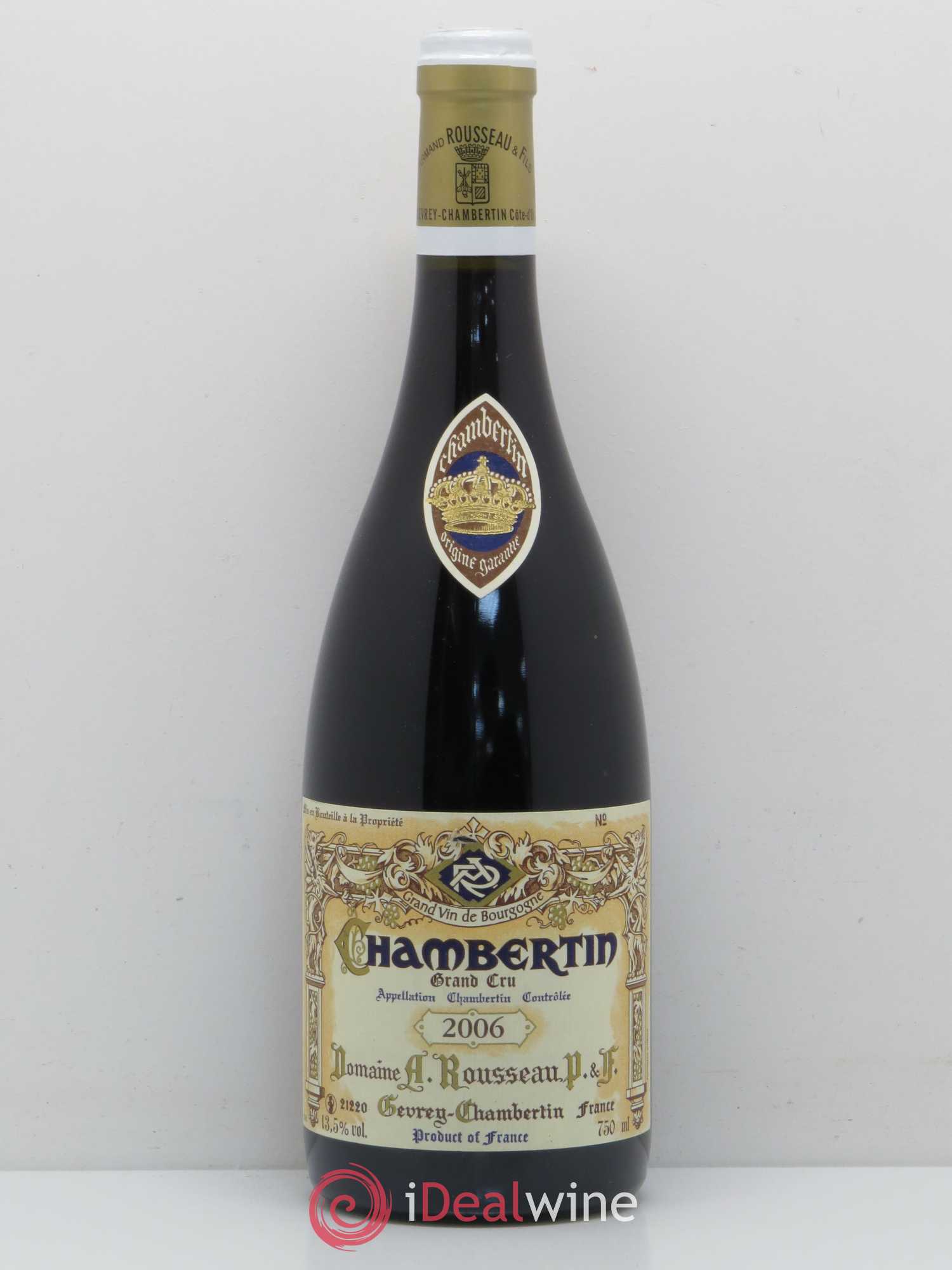 Chambertin Grand Cru Armand Rousseau (Domaine) 2006 - Lot de 1 bouteille - 0