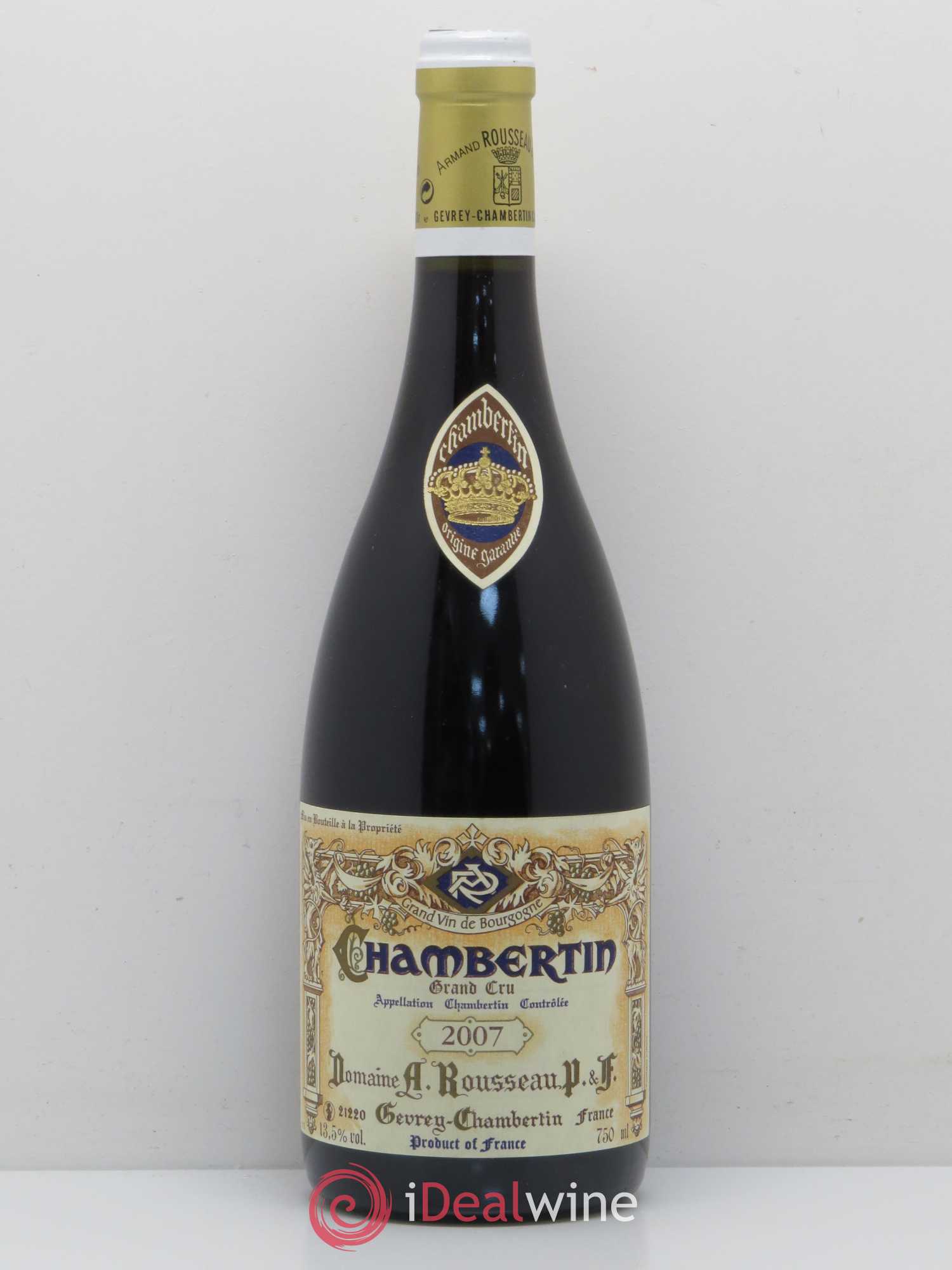 Chambertin Grand Cru Armand Rousseau (Domaine) 2007 - Lot de 1 bouteille - 0