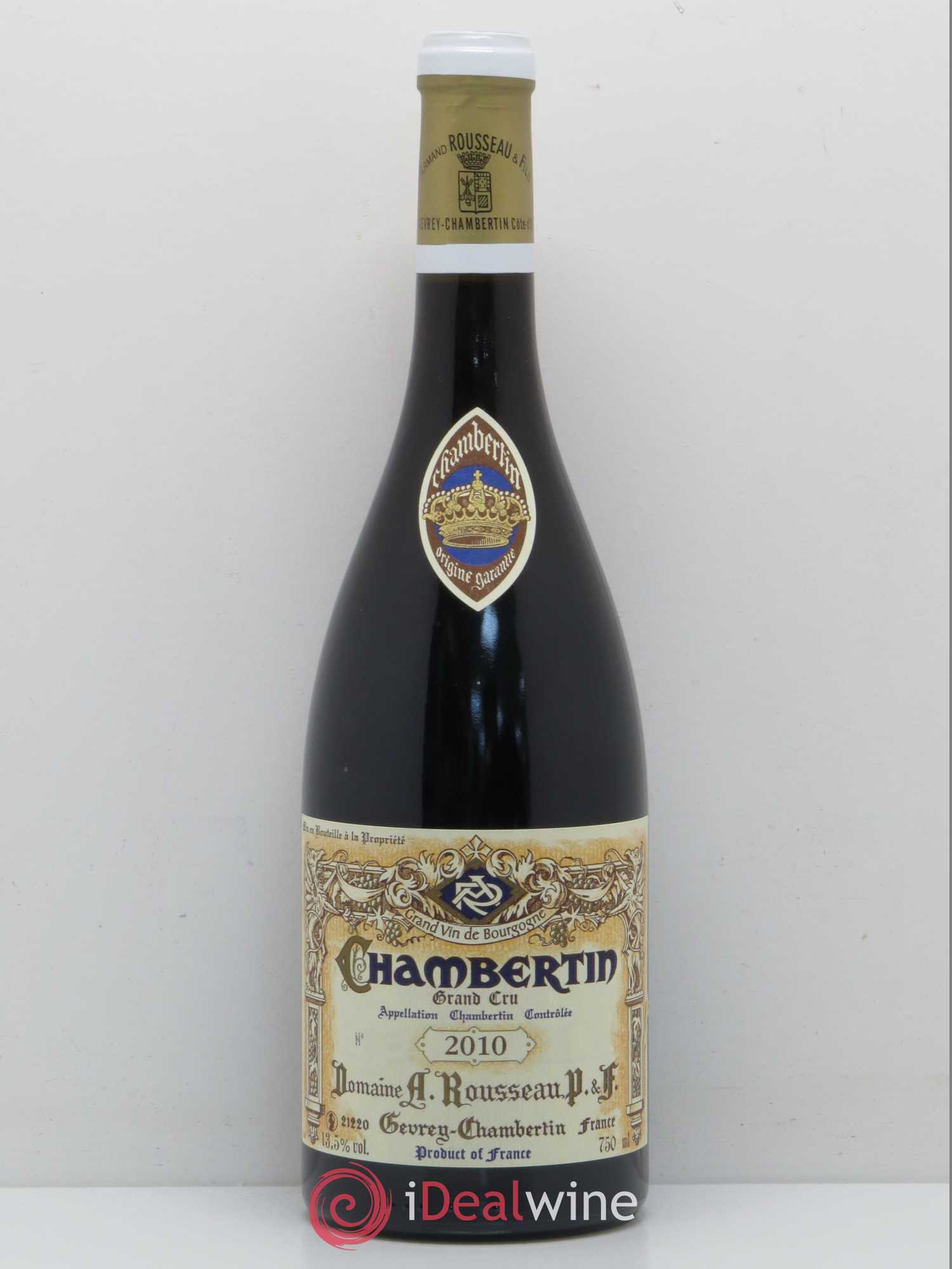 Chambertin Grand Cru Armand Rousseau (Domaine) 2010 - Lot de 1 bouteille - 0