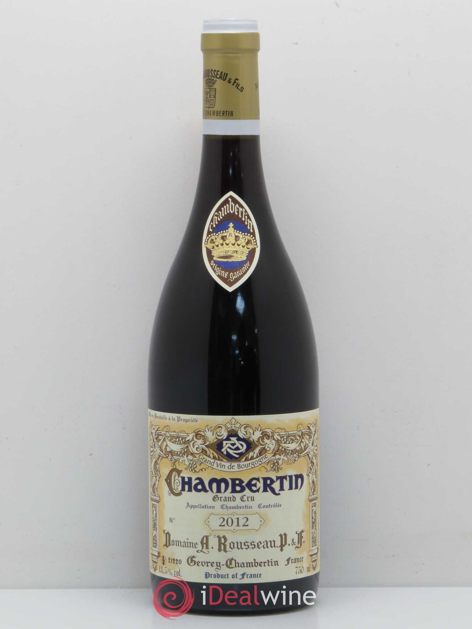 Chambertin Grand Cru Armand Rousseau (Domaine) 2012 - Lot de 1 bouteille - 0