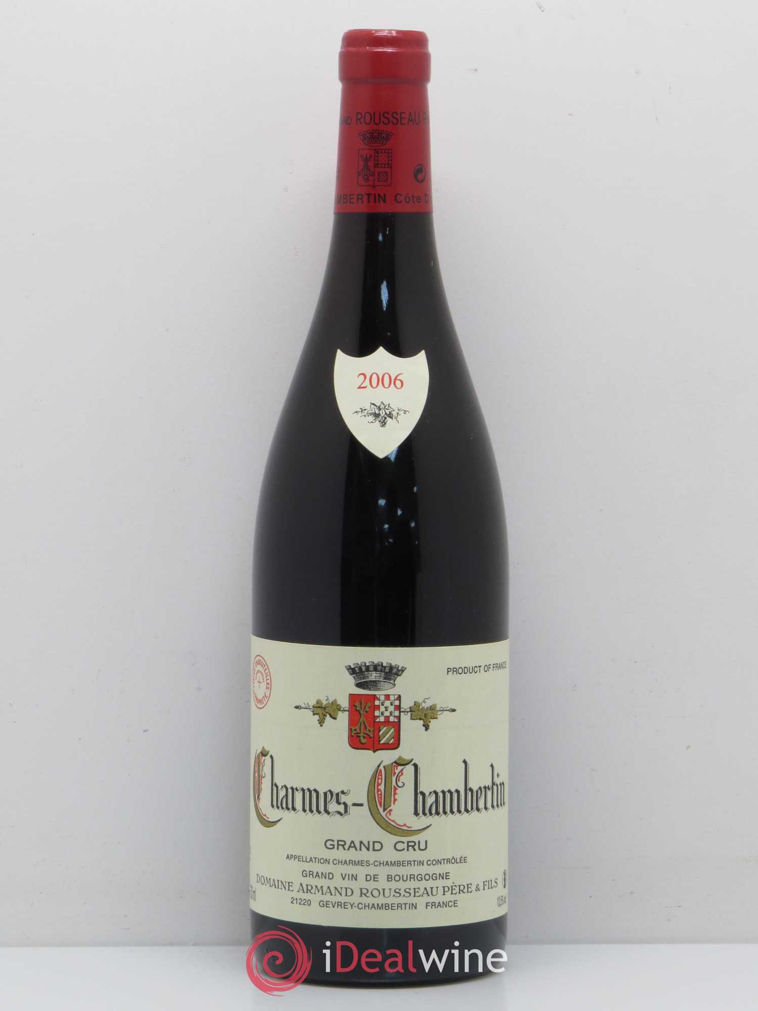 Charmes-Chambertin Grand Cru Armand Rousseau (Domaine) 2006 - Lot de 1 bouteille - 0