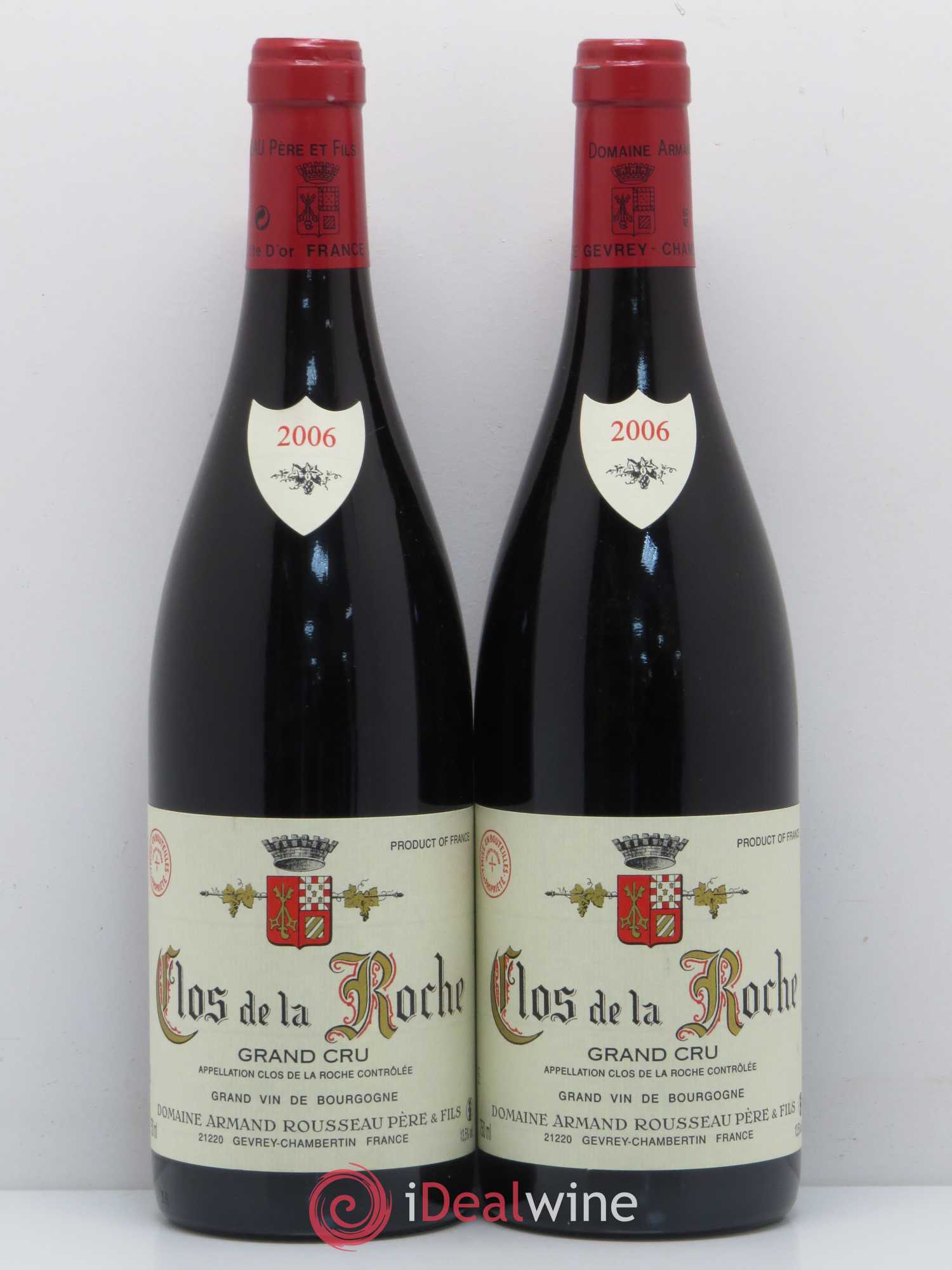 Clos de la Roche Grand Cru Armand Rousseau (Domaine) 2006 - Posten von 2 Flaschen - 0