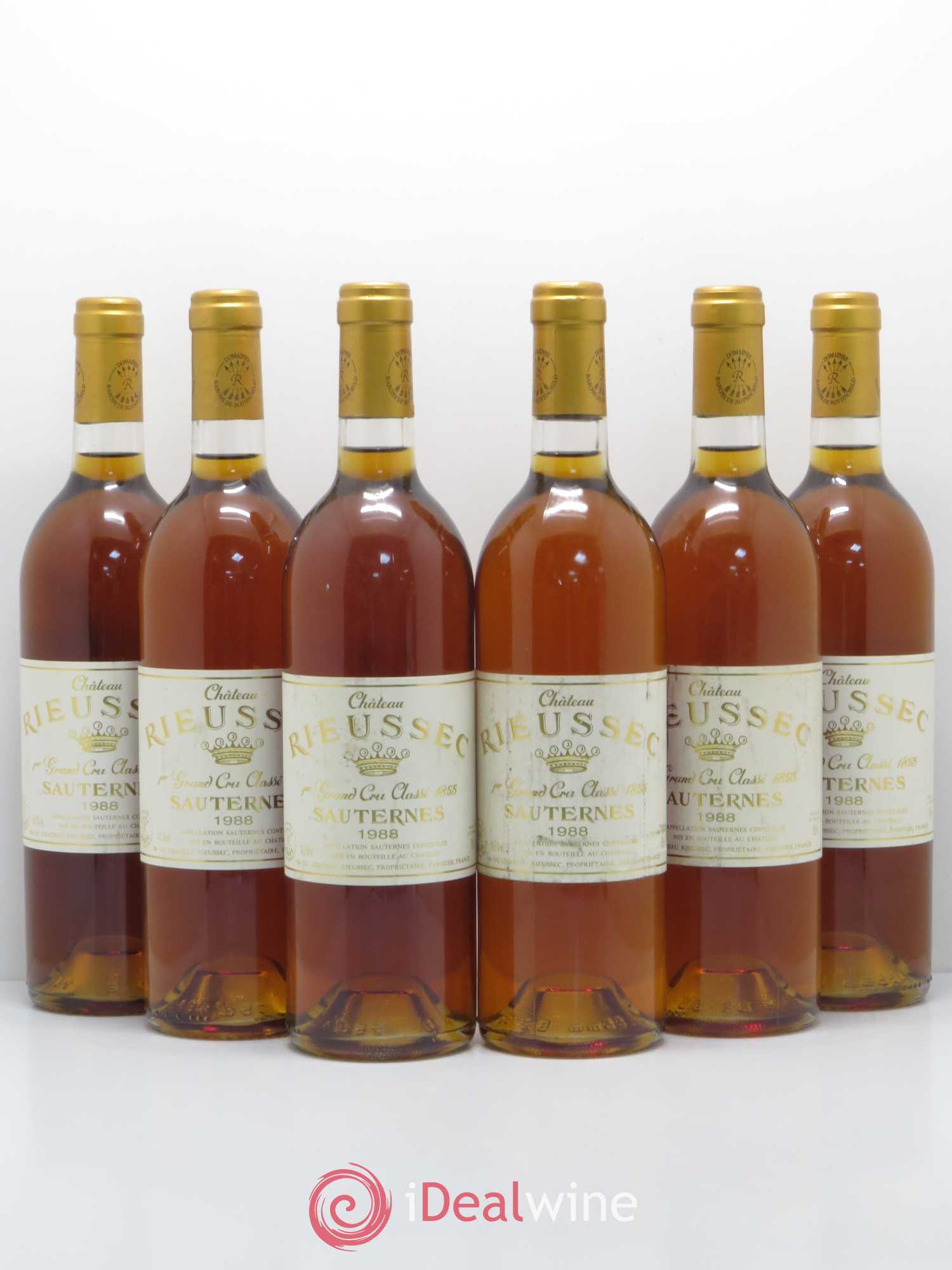 Château Rieussec 1er Grand Cru Classé 1988 - Lotto di 6 bottiglie - 0