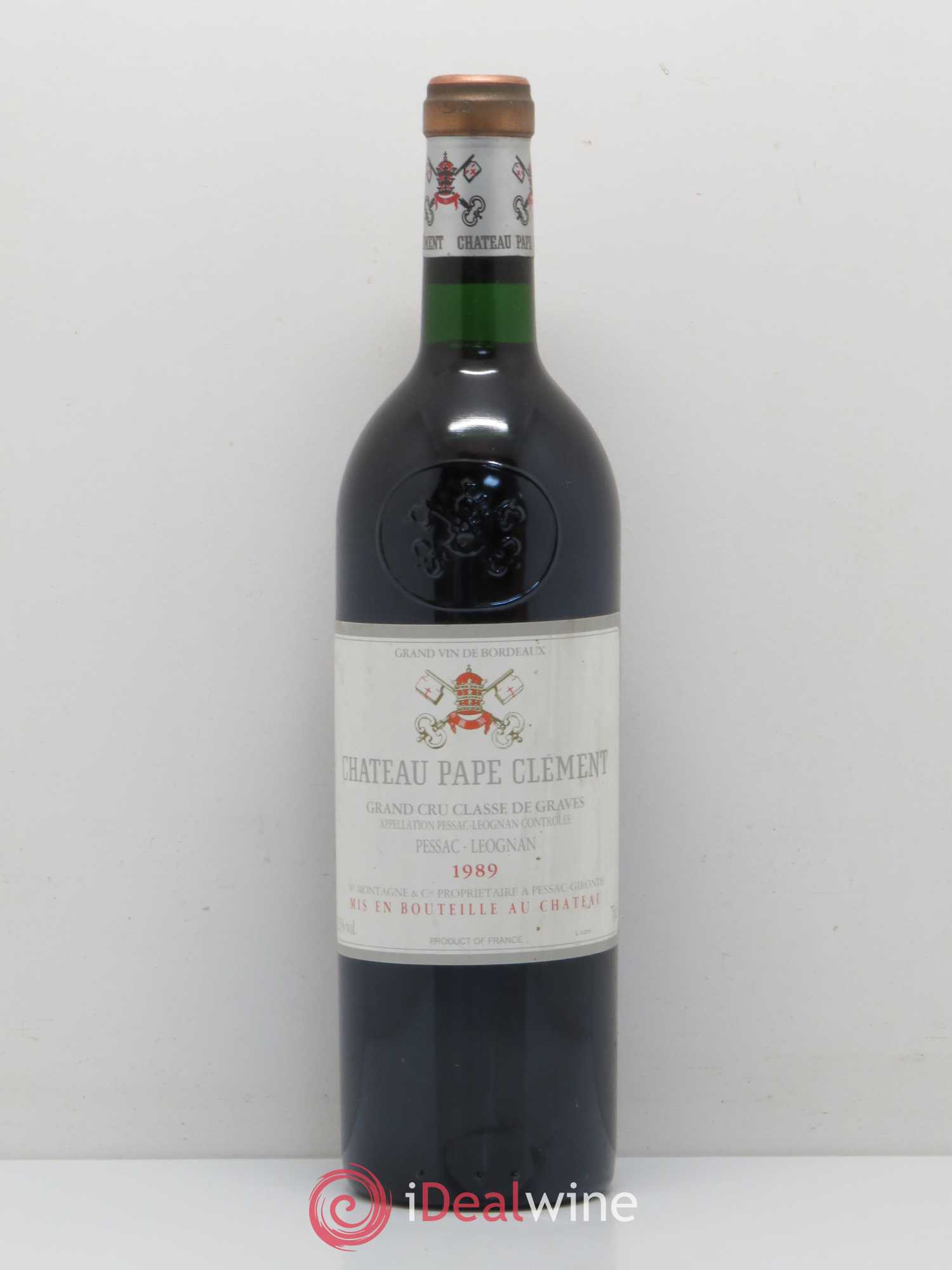 Château Pape Clément Cru Classé de Graves 1989 - Lot de 1 bouteille - 0