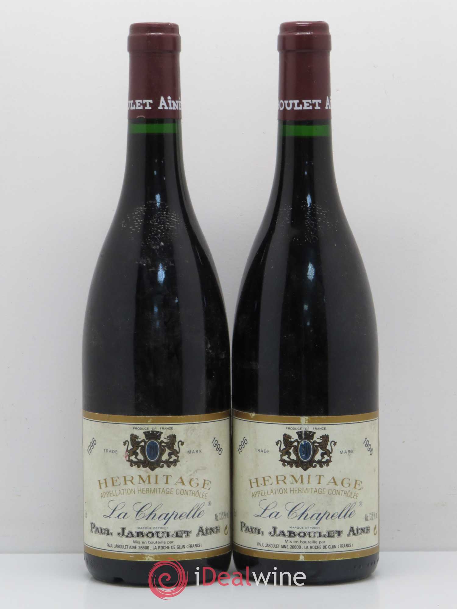 Hermitage La Chapelle Paul Jaboulet Ainé 1996 - Lot de 2 bouteilles - 0