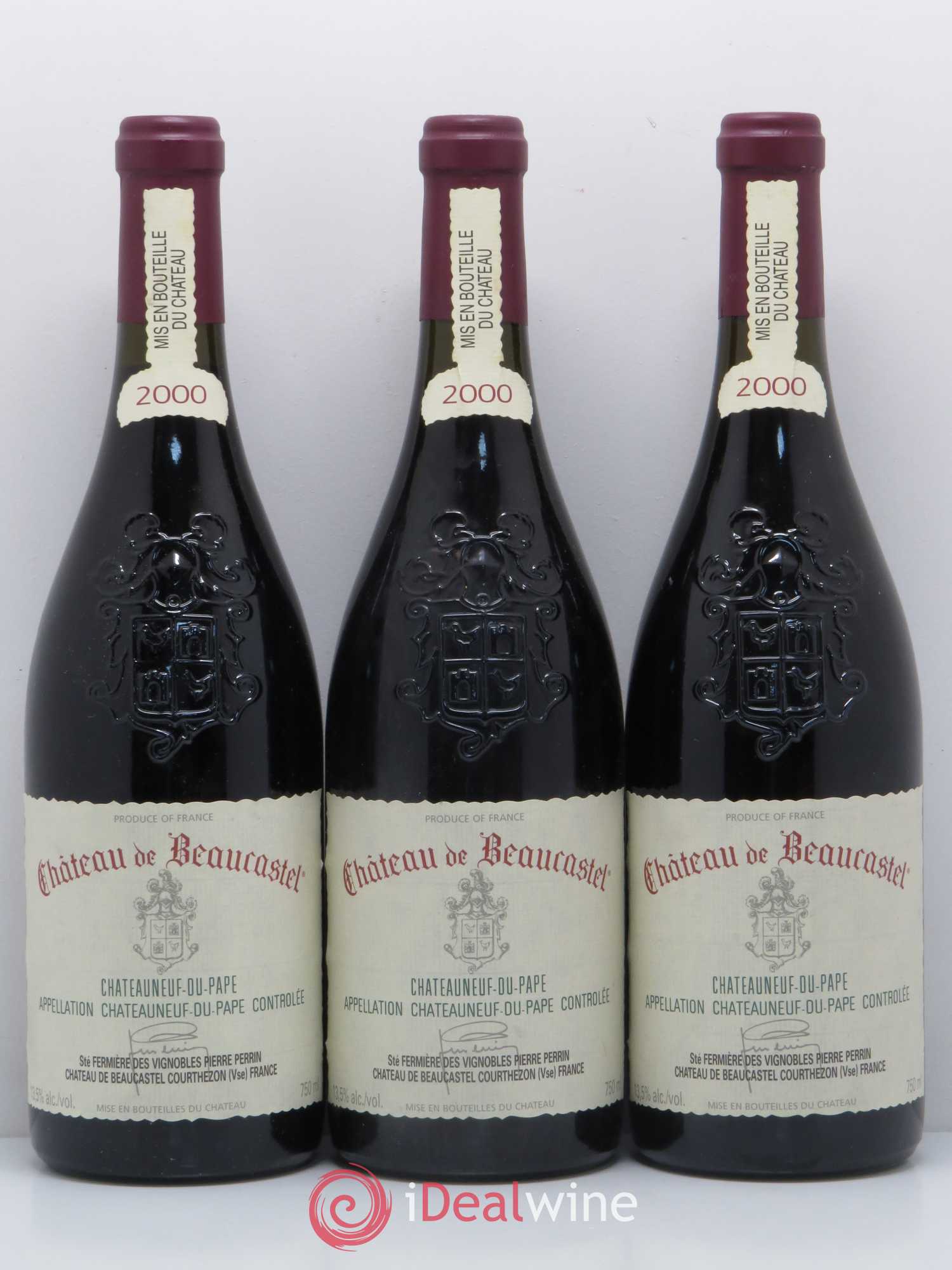 Châteauneuf-du-Pape Château de Beaucastel Famille Perrin 2000 - Lot de 6 bouteilles - 2