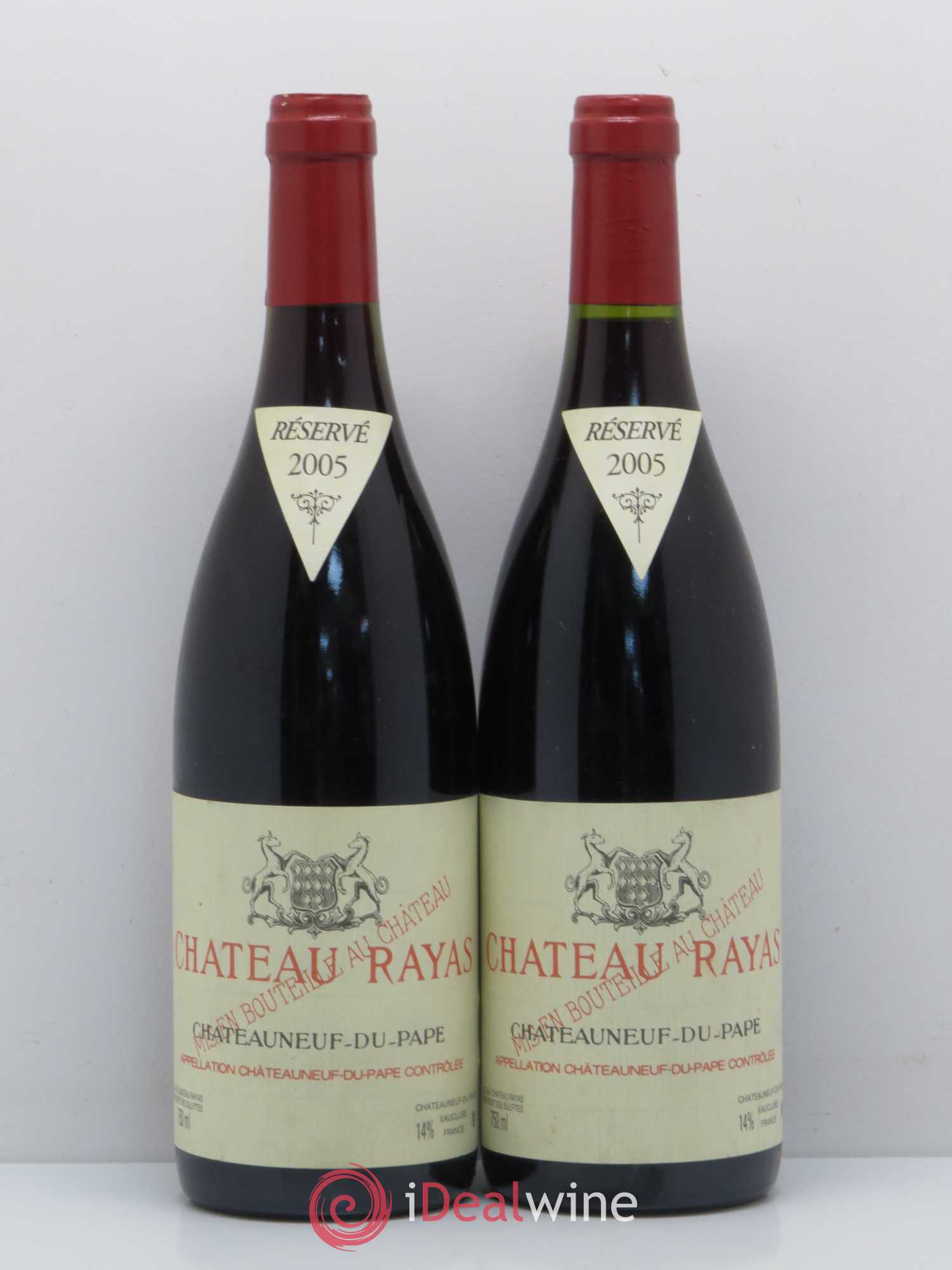 Châteauneuf-du-Pape Château Rayas Emmanuel Reynaud 2005 - Lot de 2 bouteilles - 0