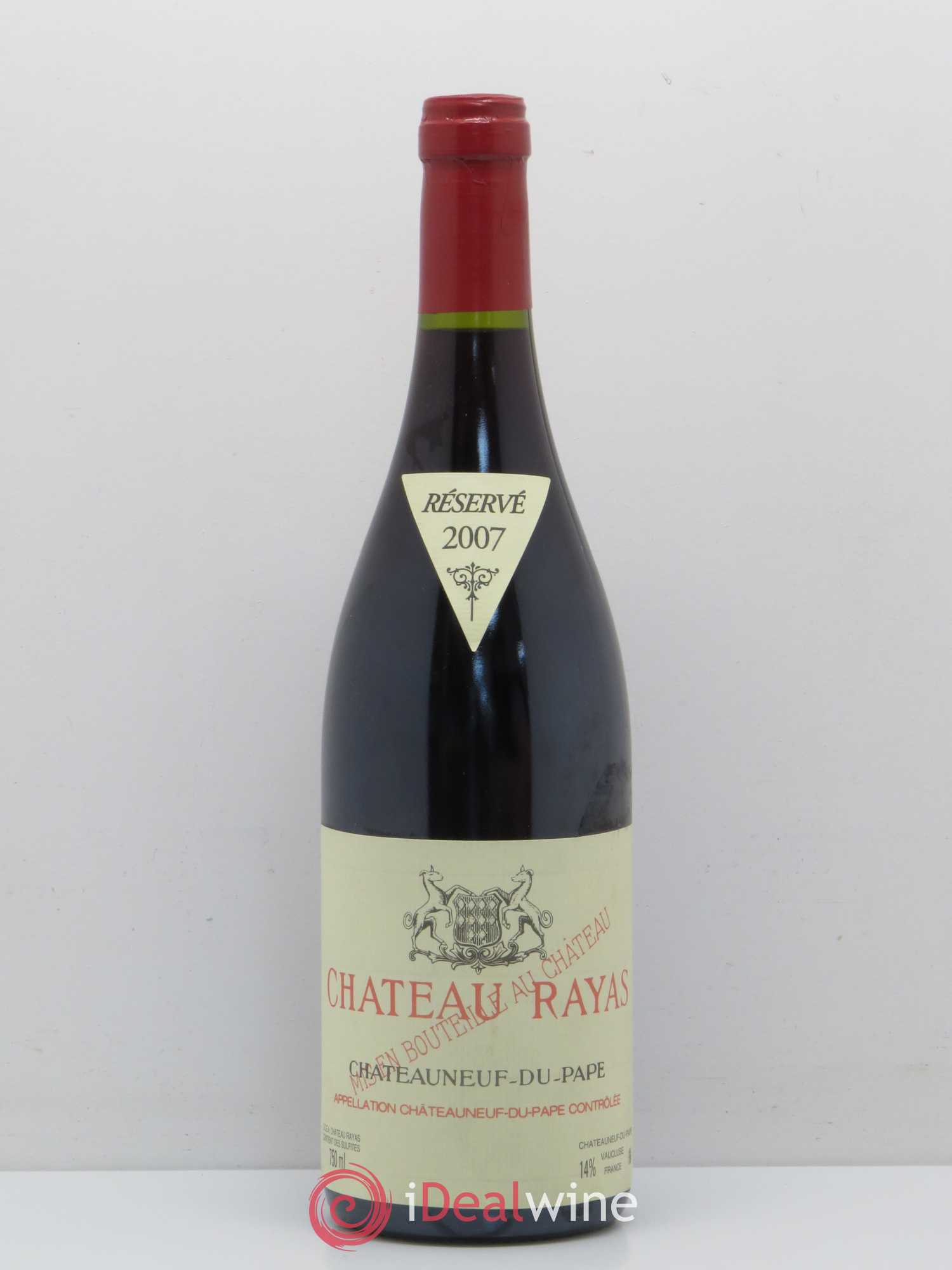Châteauneuf-du-Pape Château Rayas Emmanuel Reynaud 2007 - Lot de 1 bouteille - 0