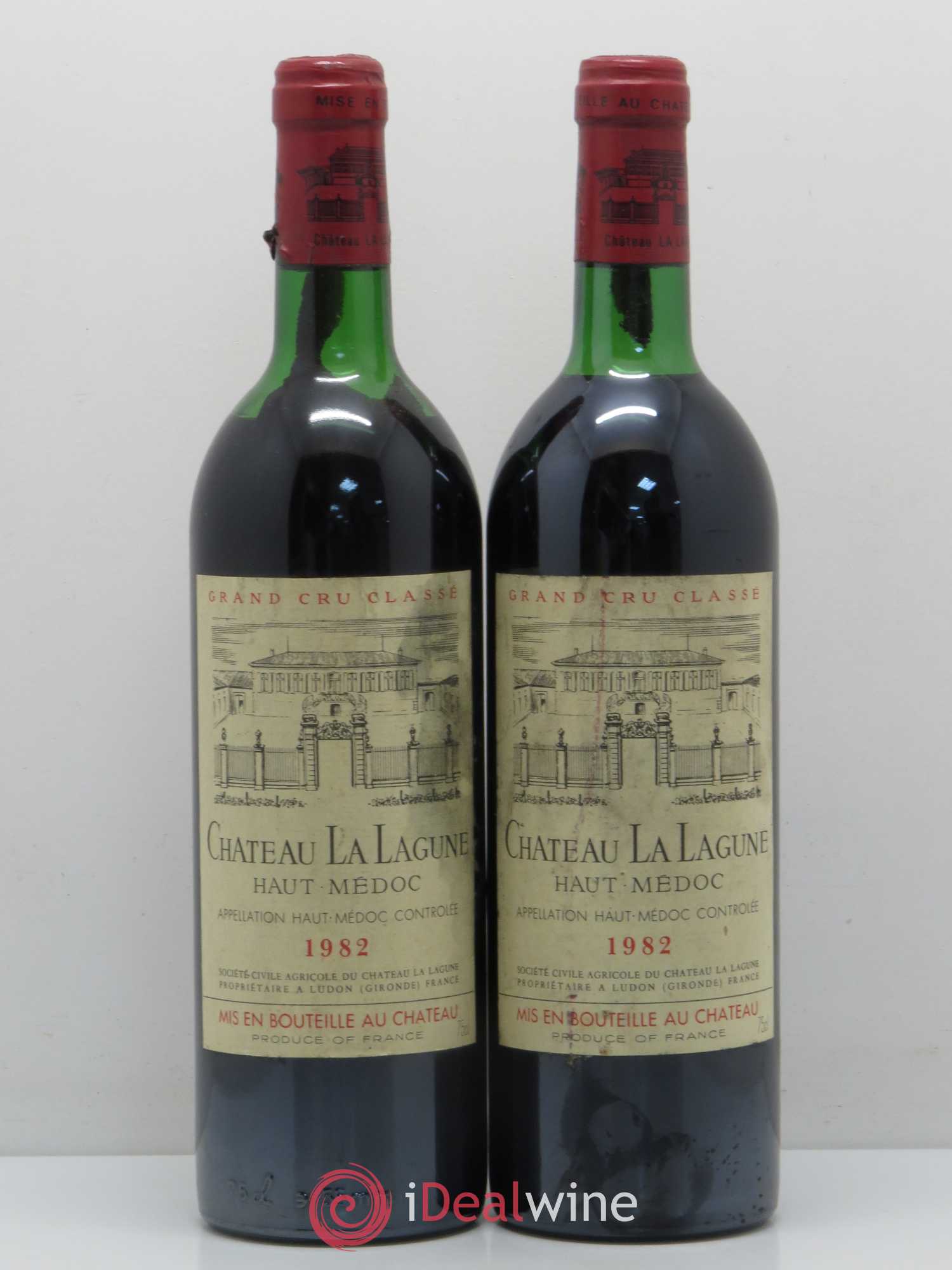 Château la Lagune 3ème Grand Cru Classé 1982 - Lot de 2 bouteilles - 0