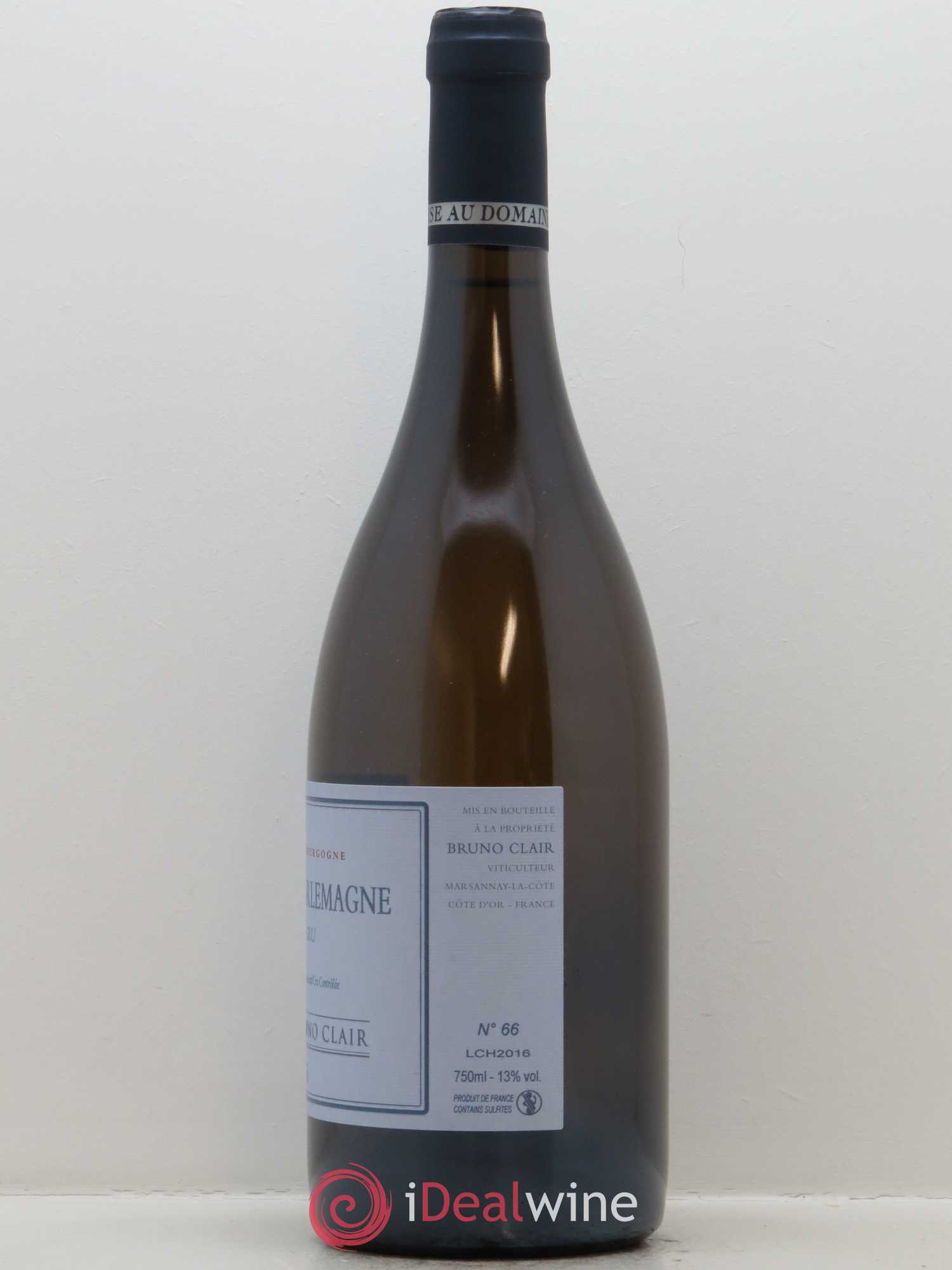Corton-Charlemagne Grand Cru Bruno Clair (Domaine) 2016 - Lot de 1 bouteille - 1