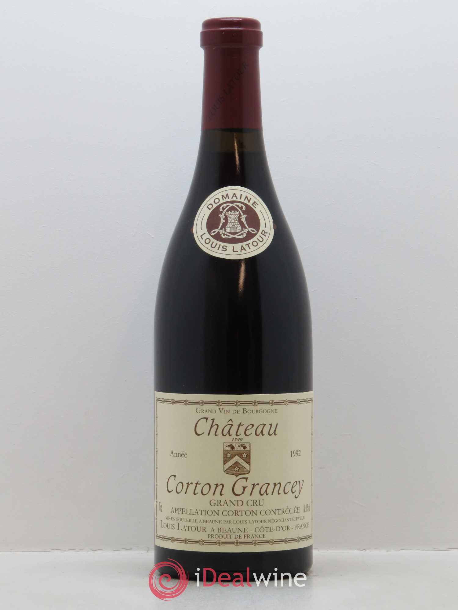 Corton Grand Cru Château Corton Grancey Louis Latour 1992 - Lot de 1 bouteille - 0