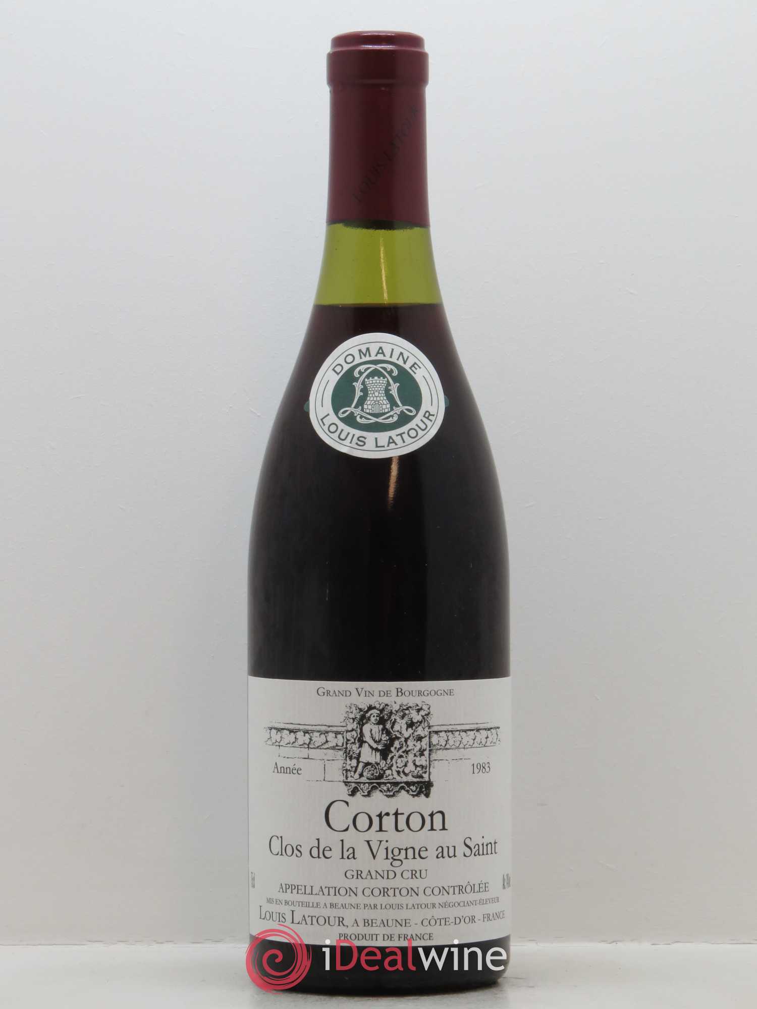 Corton Grand Cru Clos de la vigne au Saint Louis Latour 1983 - Lot de 1 bouteille - 0