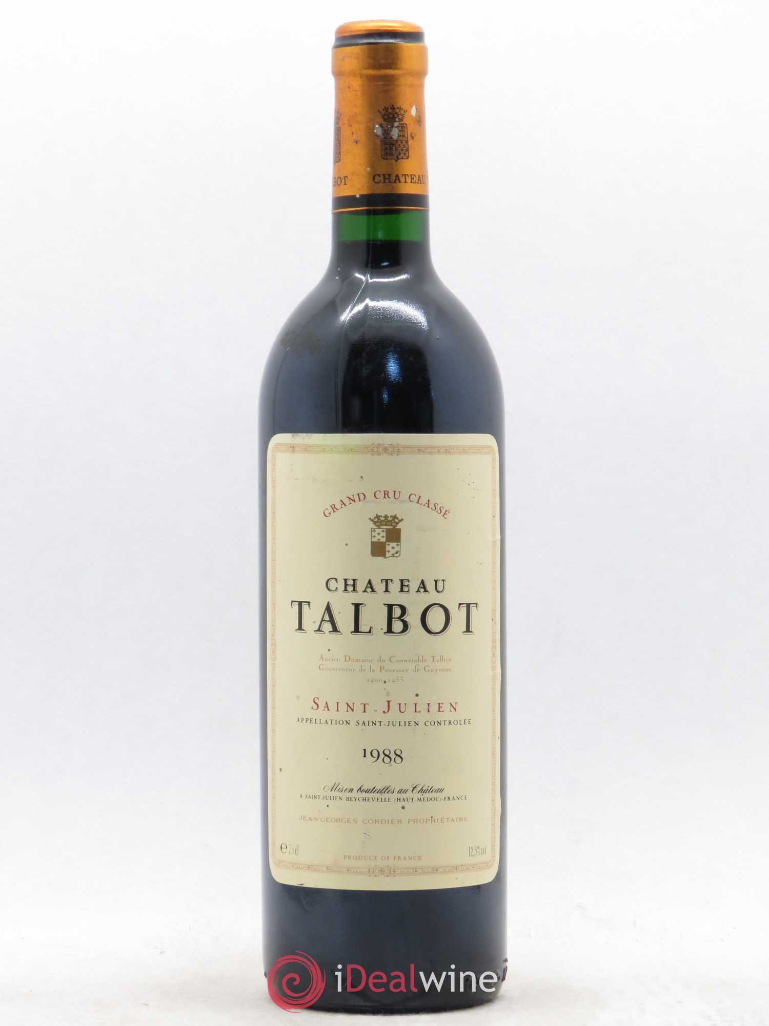 Château Talbot 4ème Grand Cru Classé 1988 - Lot de 1 bouteille - 0