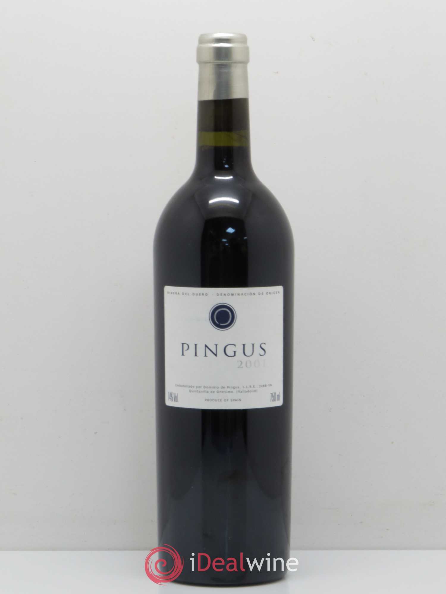 Ribera Del Duero Pingus Dominio de Pingus - Peter Sisseck 2001 - Lot de 1 bouteille - 0