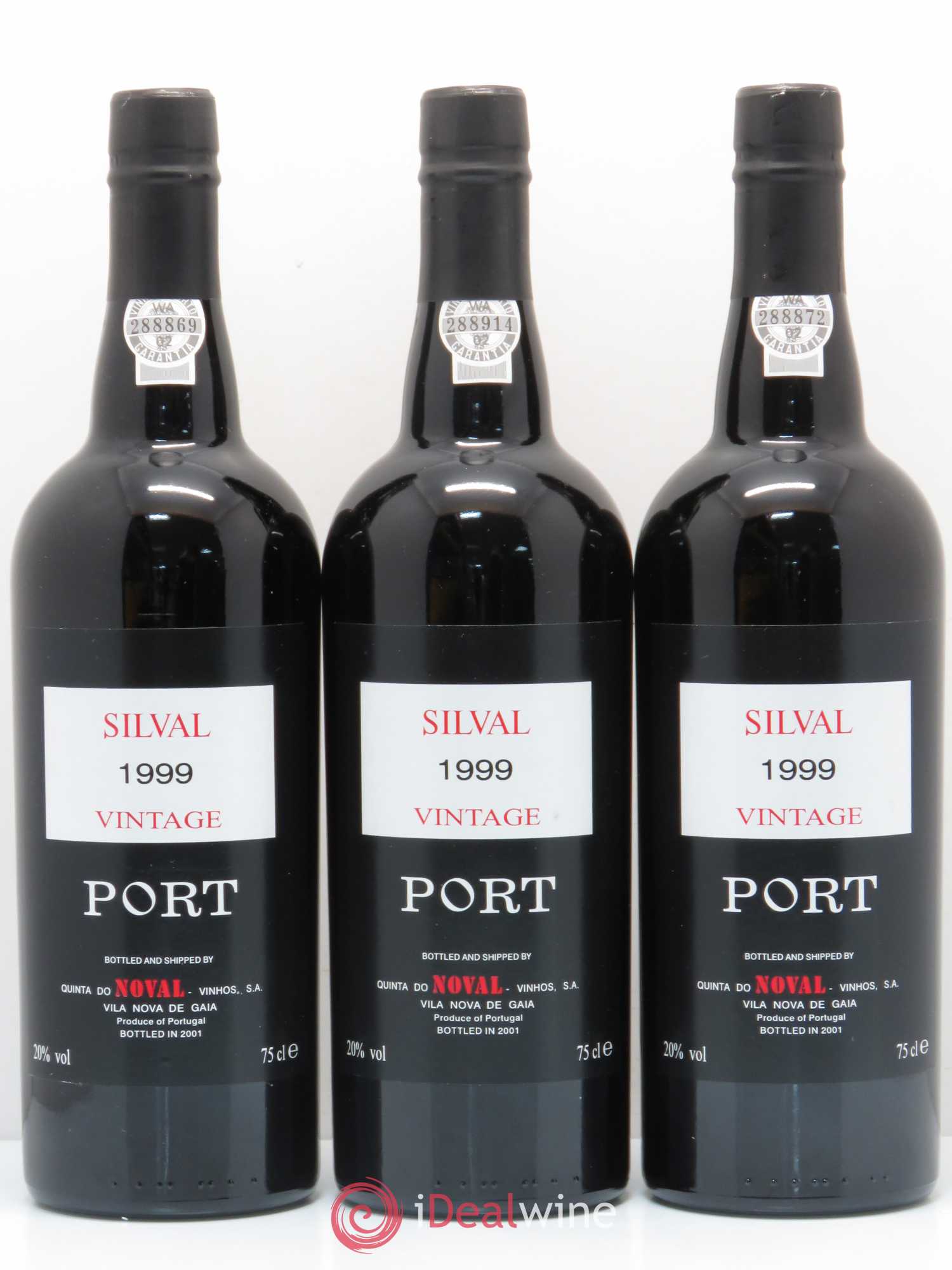Porto Noval Silval 1999 - Lot de 3 bouteilles - 0