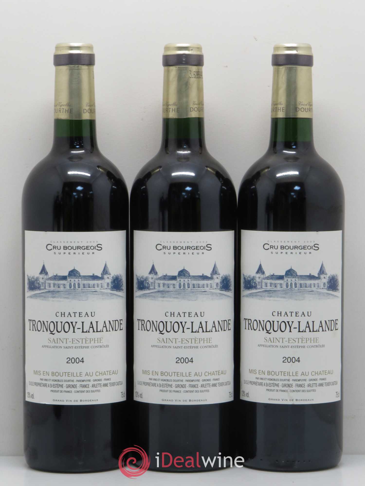 Château Tronquoy Lalande 2004 - Lot de 5 bouteilles - 1
