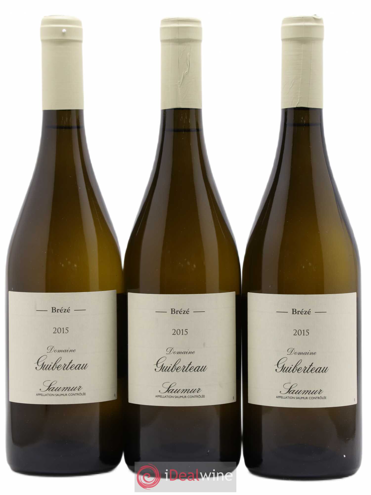 Saumur Brézé Domaine Guiberteau 2015 - Lot de 3 bouteilles - 0