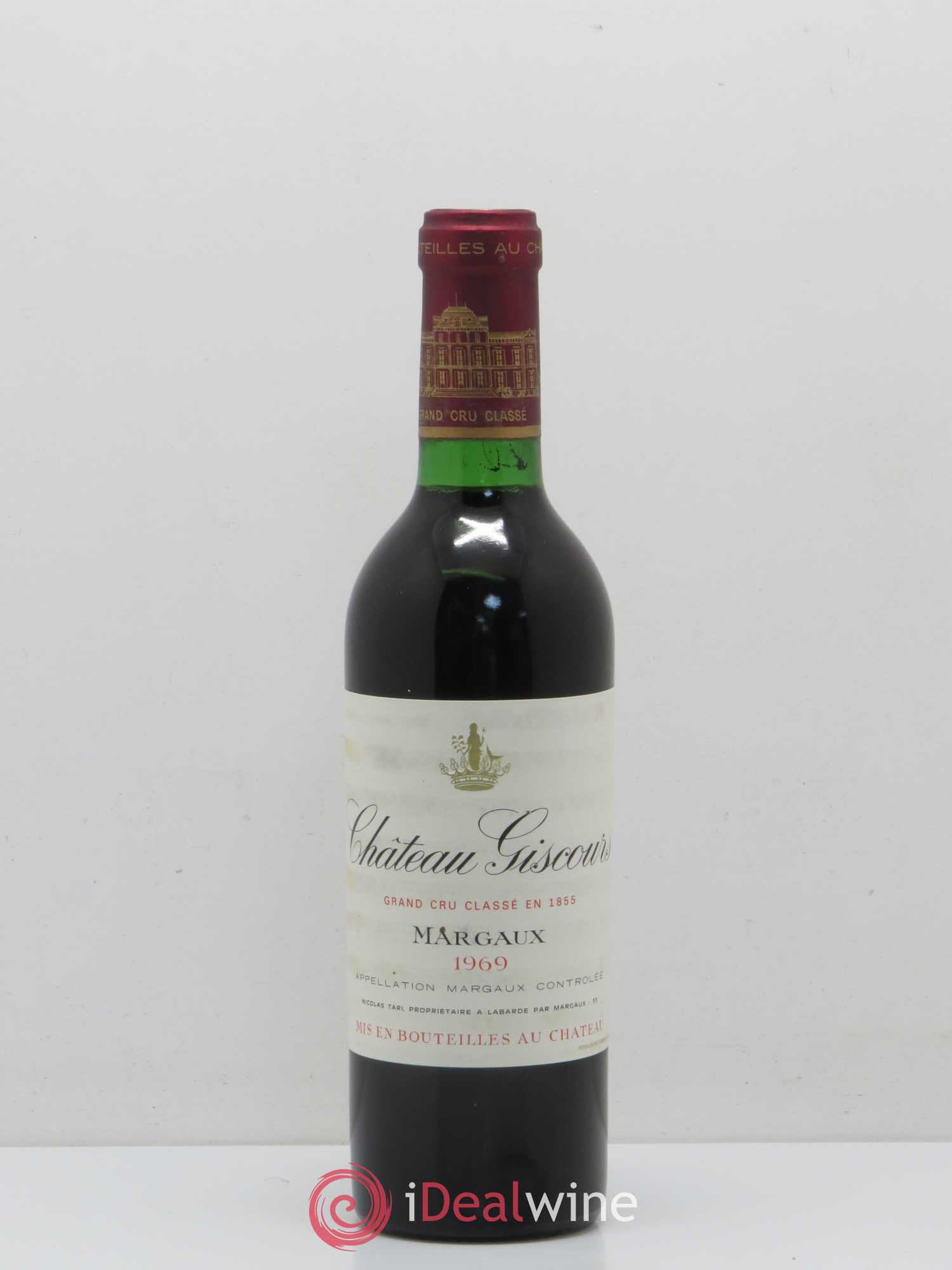 Château Giscours 3ème Grand Cru Classé 1969 - Lot de 1 demi bouteille - 0