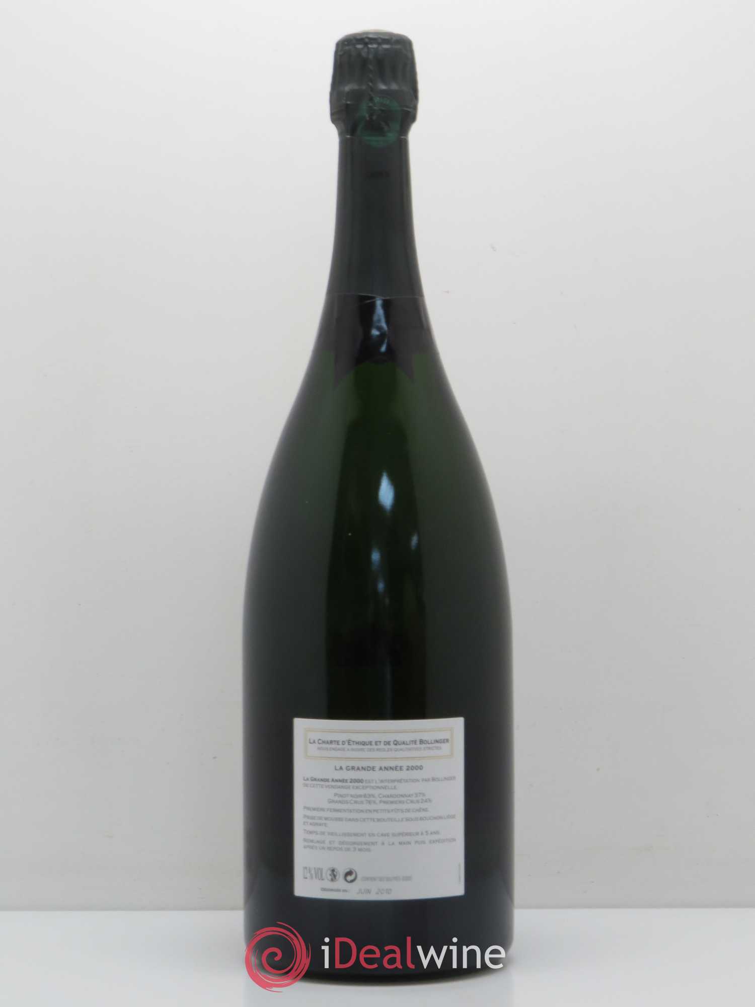 La Grande Année Brut Bollinger 2000 - Lot de 1 magnum - 1