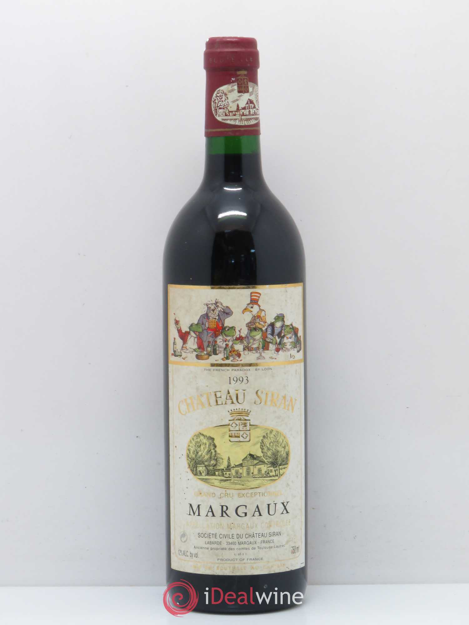Château Siran 1993 - Lot de 1 bouteille - 0