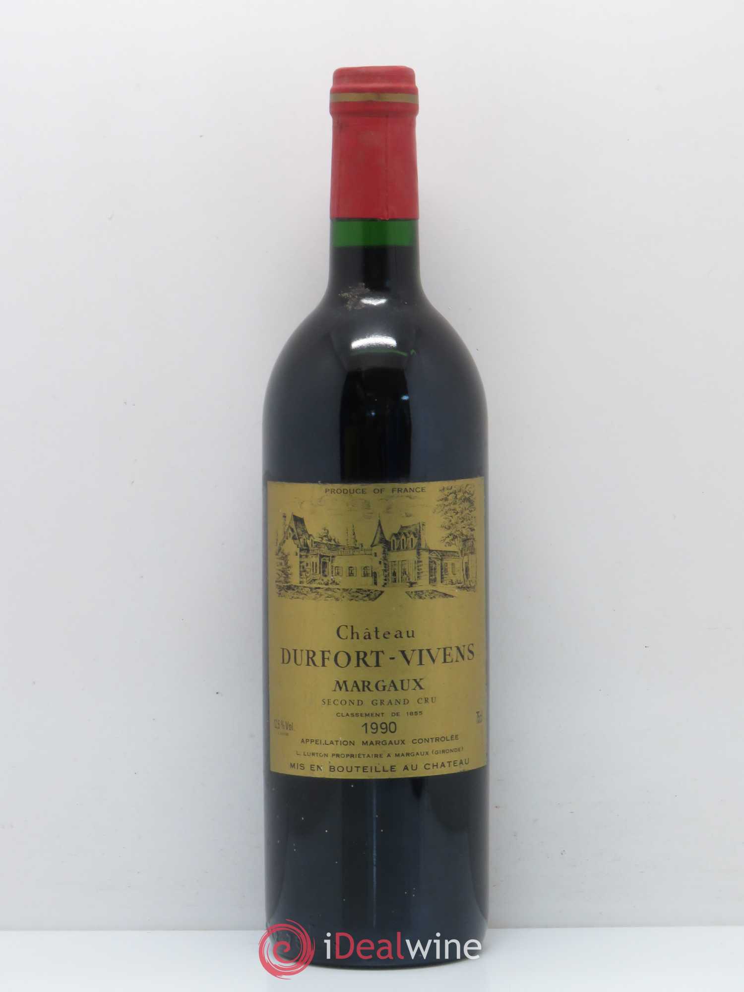 Château Durfort Vivens 2ème Grand Cru Classé 1990 - Lot de 1 bouteille - 0