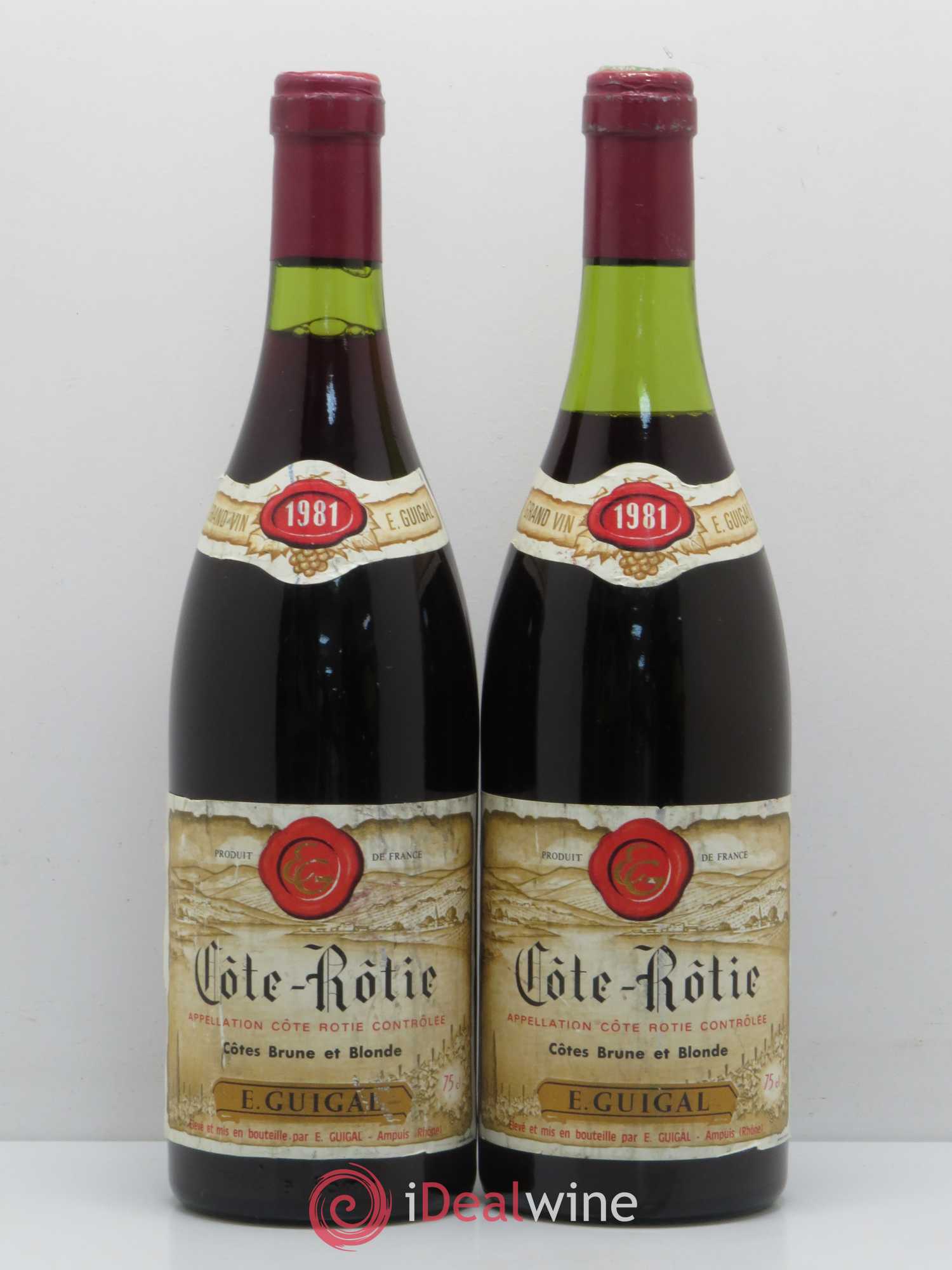 Côte-Rôtie Côtes Brune et Blonde Guigal 1981 - Lot de 2 bouteilles - 0